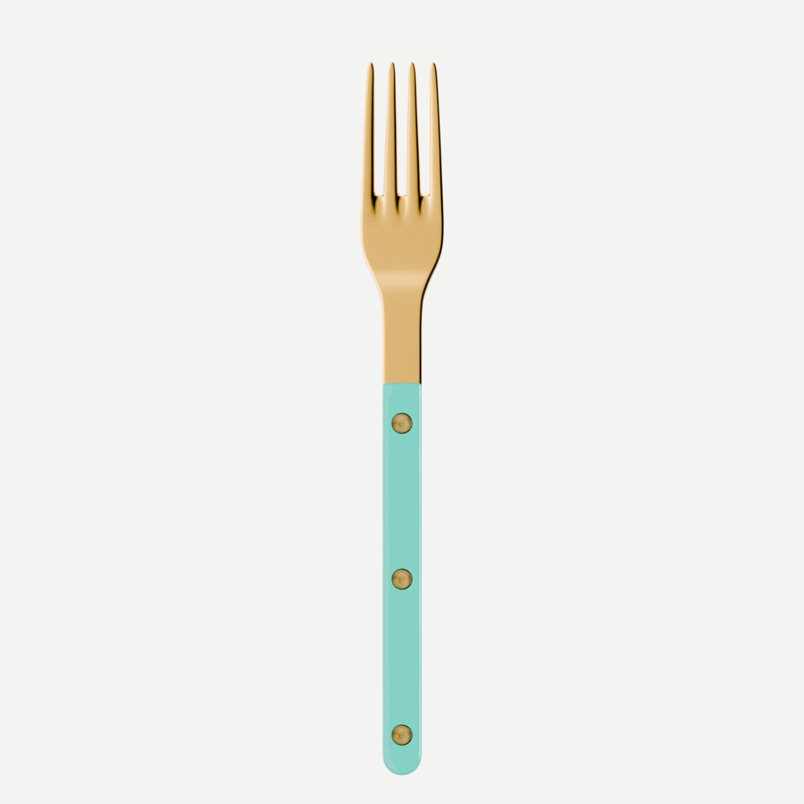 Bistrot Gold Uni, Turquoise - Fourchette de table