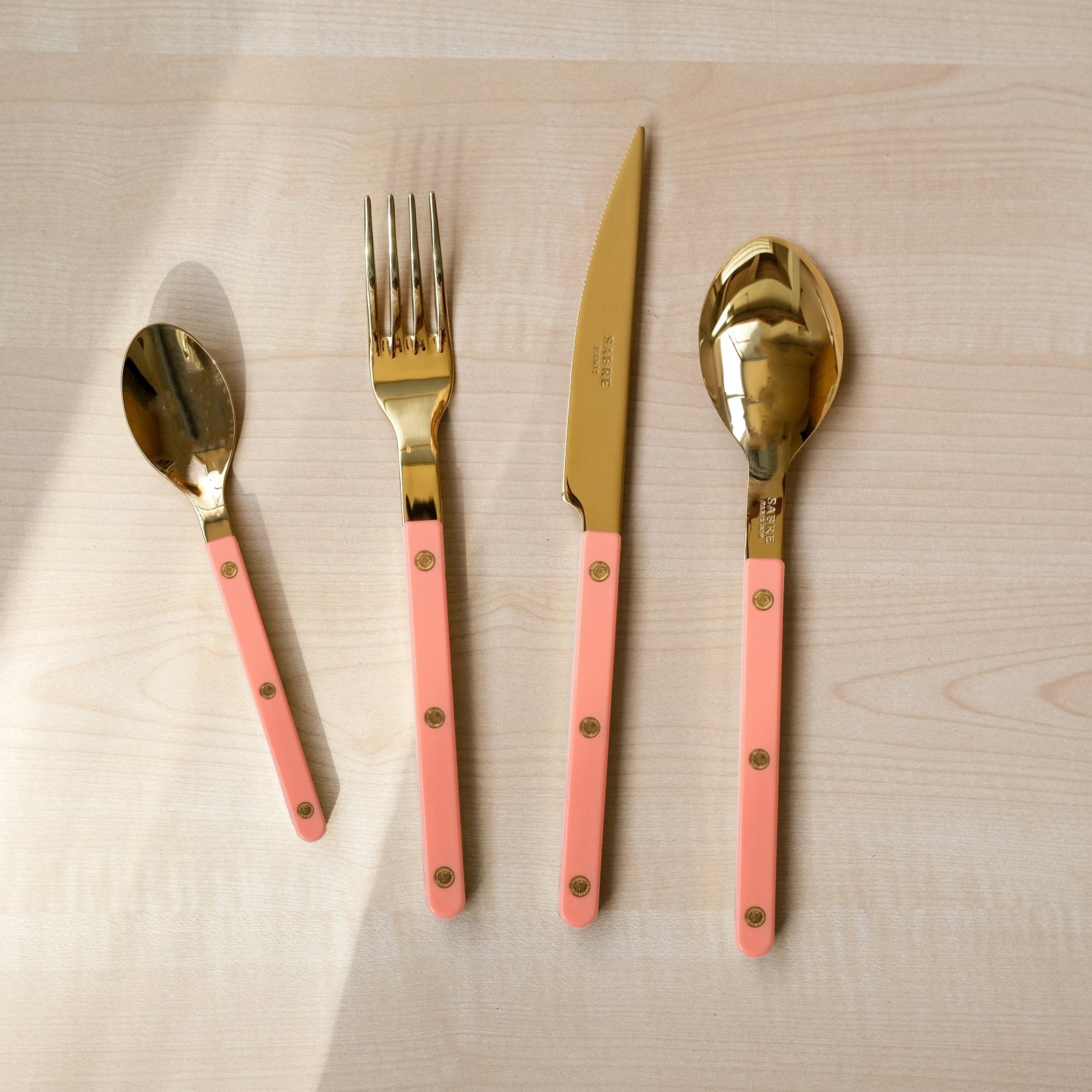 Bistrot Gold Uni, Rose nude - Fourchette de table