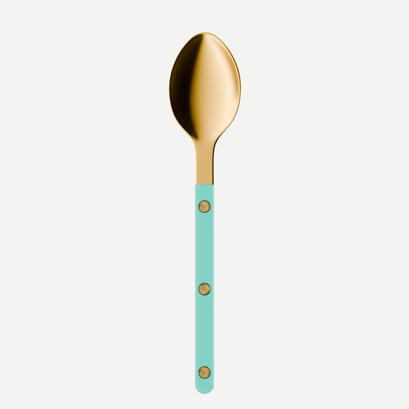 Bistrot Gold Uni, Turquoise - Cuillère à dessert