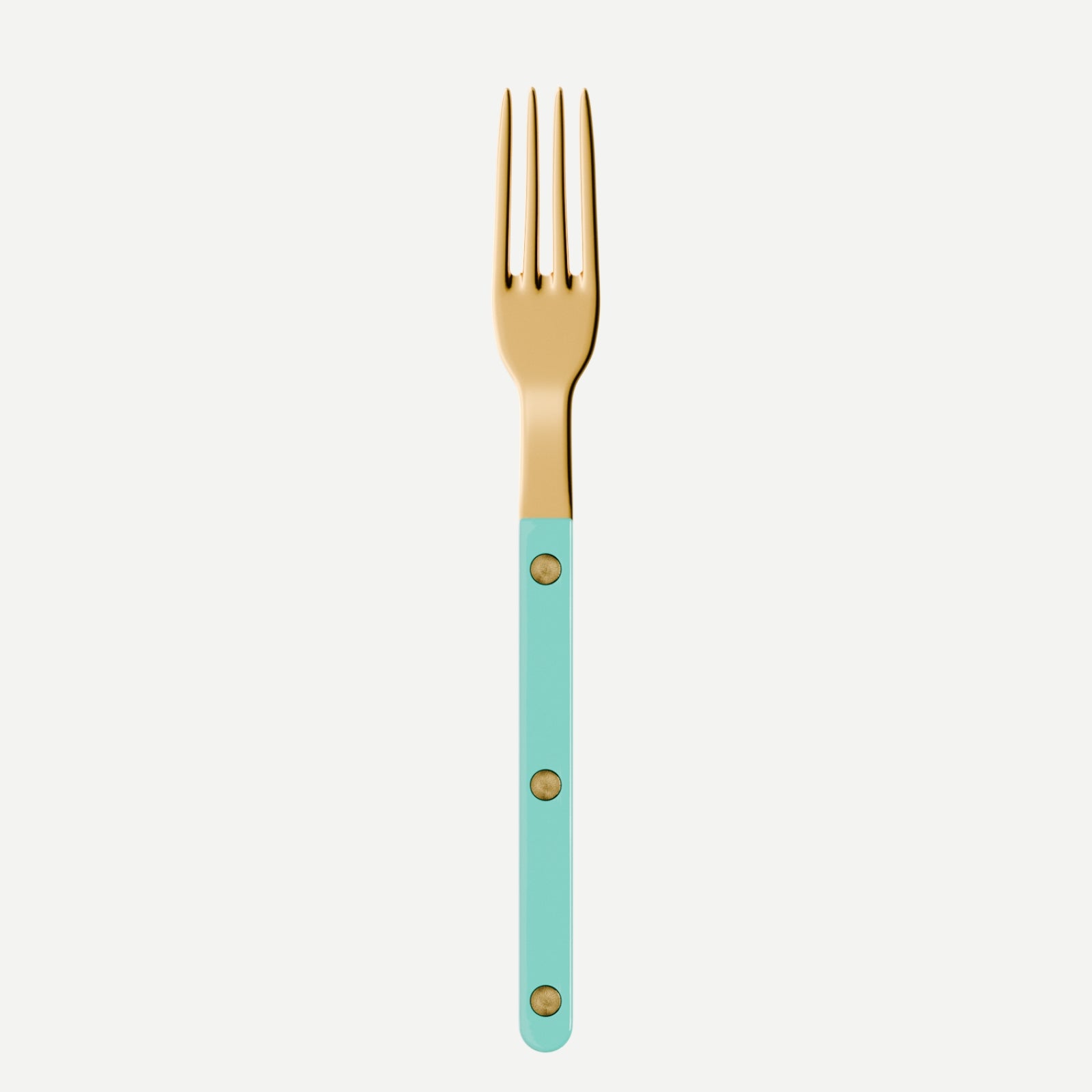 Bistrot Gold Uni, Turquoise - Petite fourchette