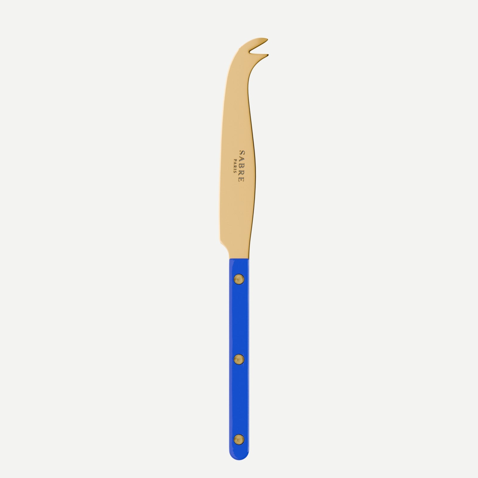 Bistrot couleur Gold Uni, Bleu outremer - Couteau à fromage GM