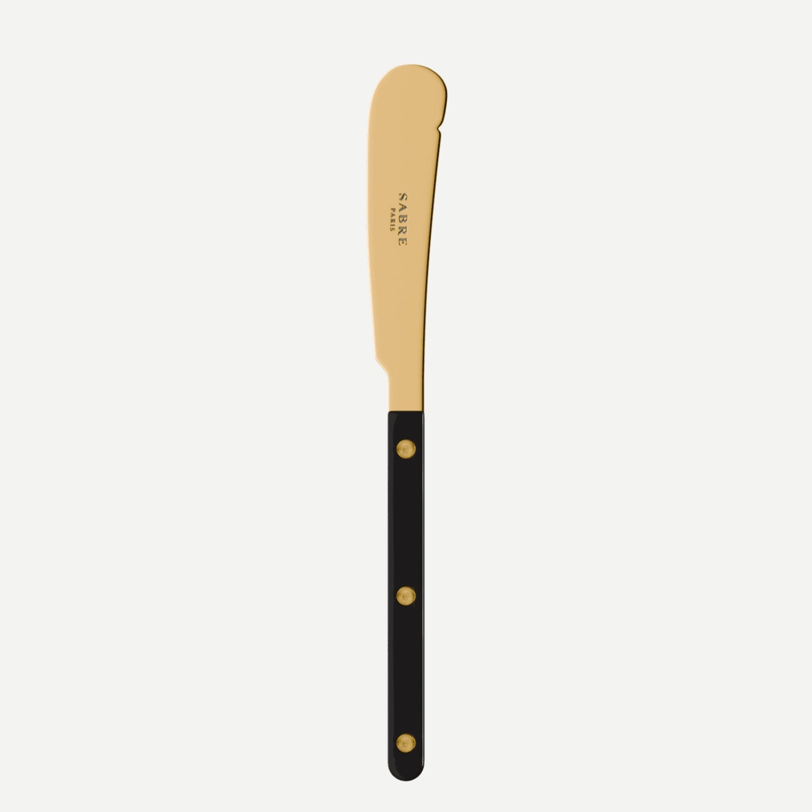 Bistrot Gold Solid, Schwarz - Buttermesser