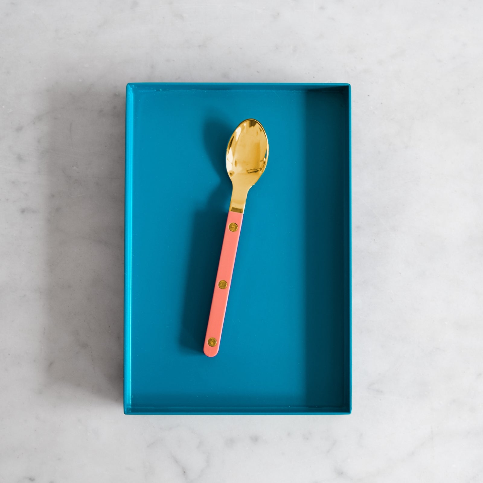 Bistrot Gold Solid, Nude Pink - Espresso spoon