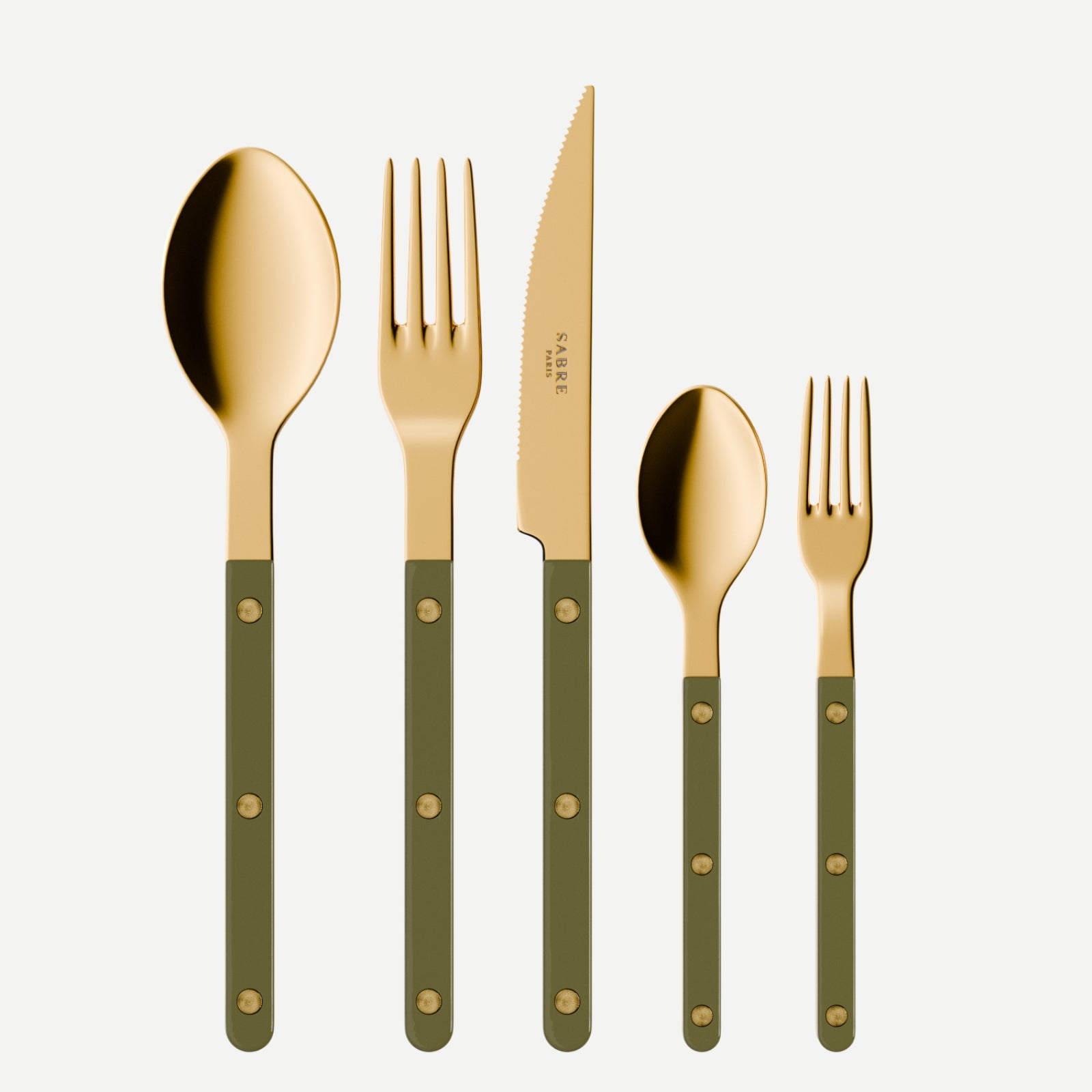 Bistrot Gold Solid, Green fern