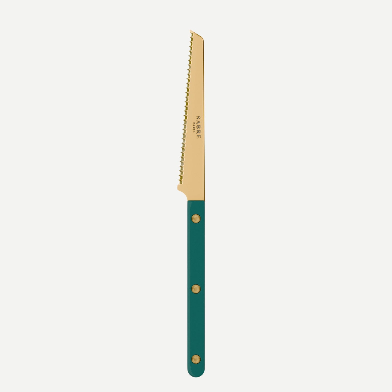 Bistrot Gold Solid, Aquamarine - Tomato knife