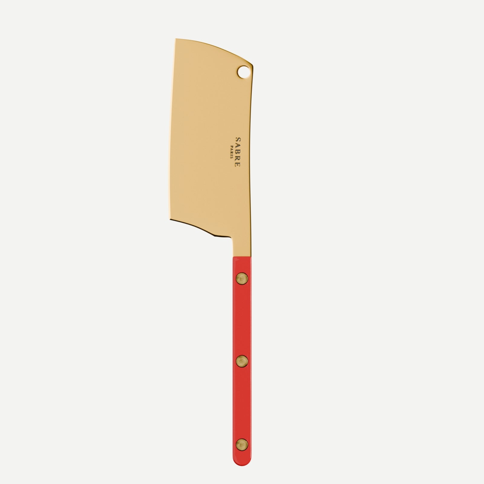 Bistrot Gold color Solid, Red - Cheese cleaver