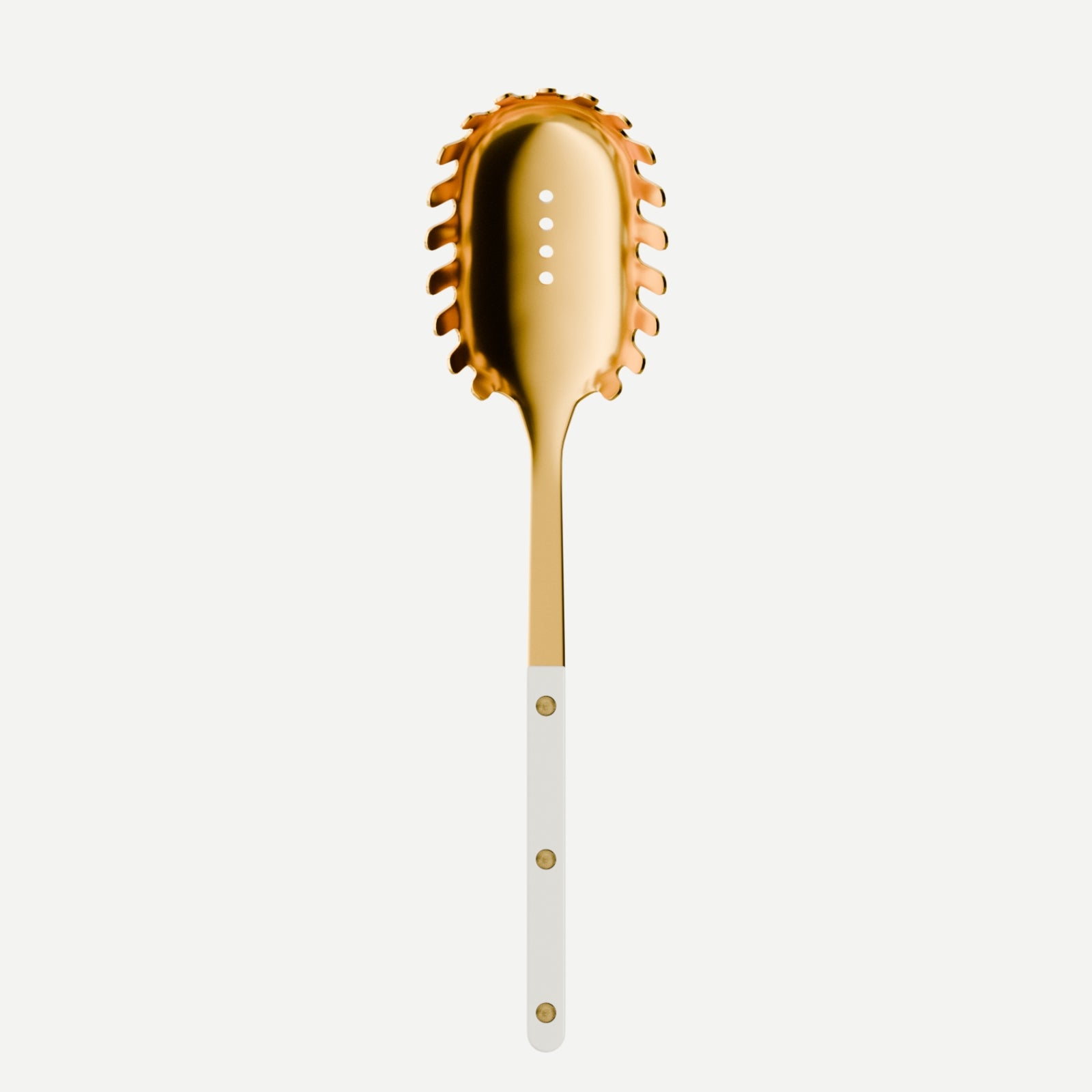 Bistrot Gold color Solid, White - Spaghetti spoon