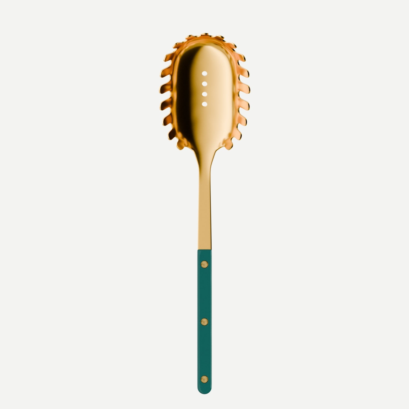 Bistrot Gold Solid, Aquamarine - Spaghetti spoon