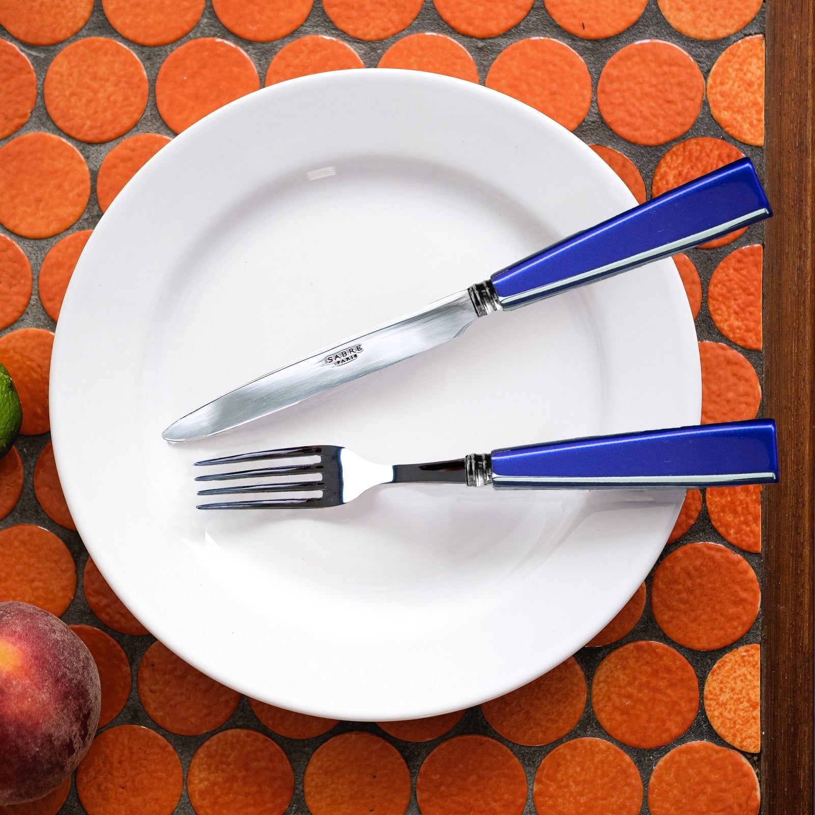 Icône, Bleu outremer - Set de 4 couverts de table