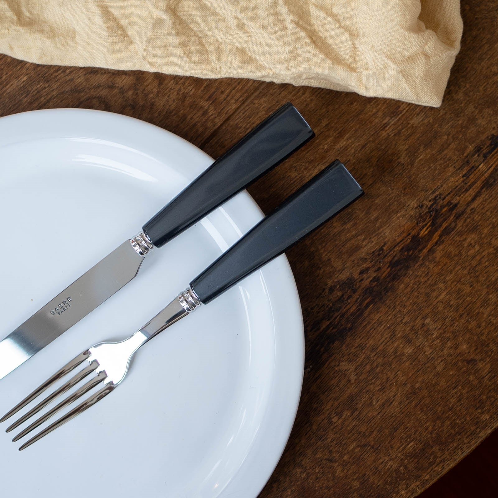 Icône, Dark grey - 4 pieces cutlery set - Sabre Paris