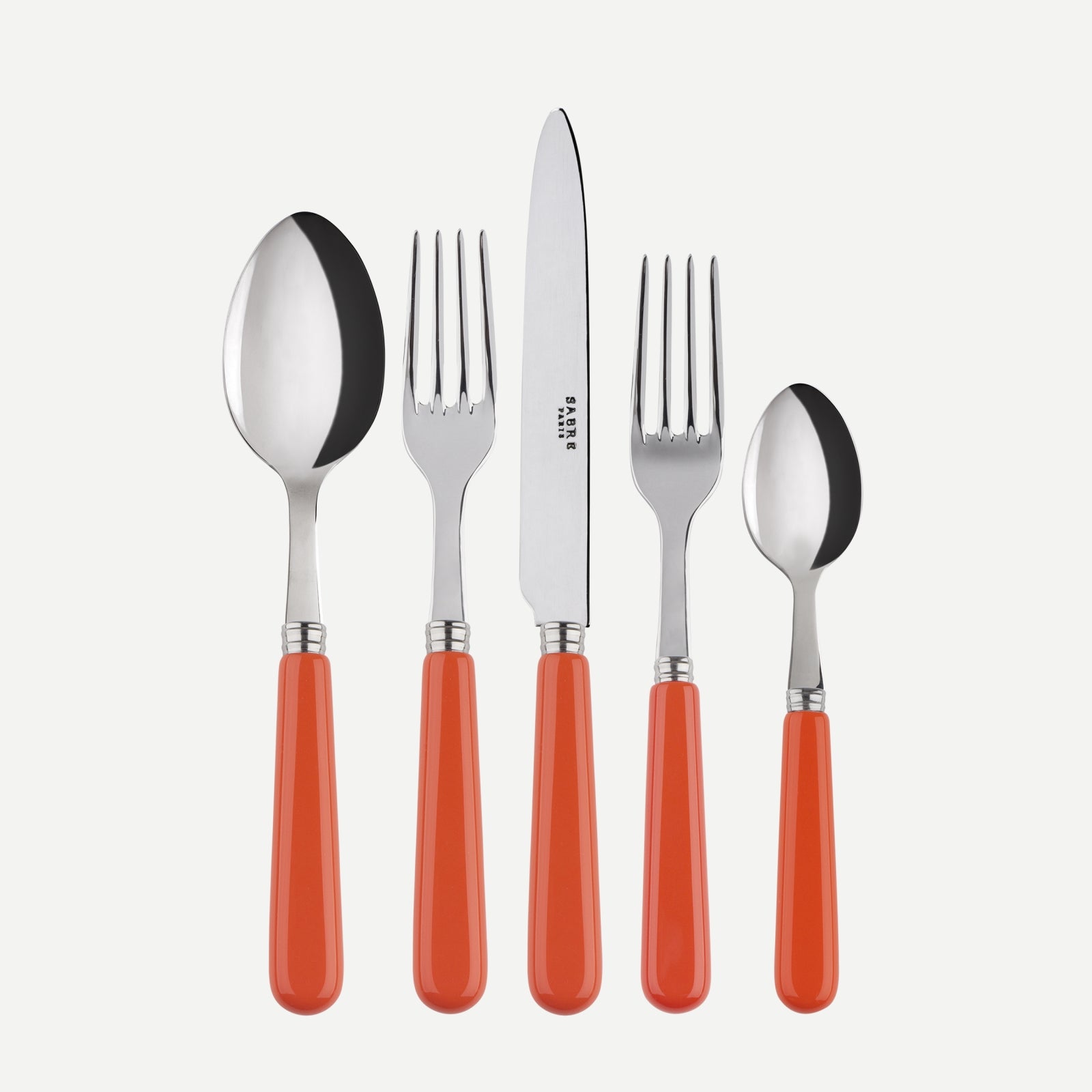 Pop, Orange - Set de 5 couverts de table
