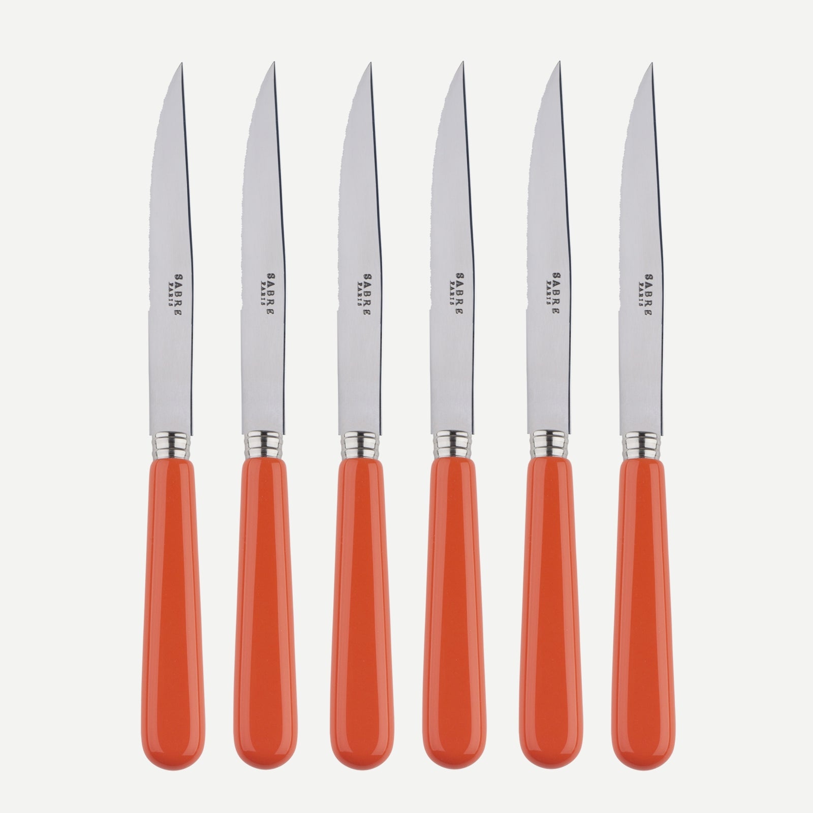 Pop, Orange - Set de 6 couteaux à steak