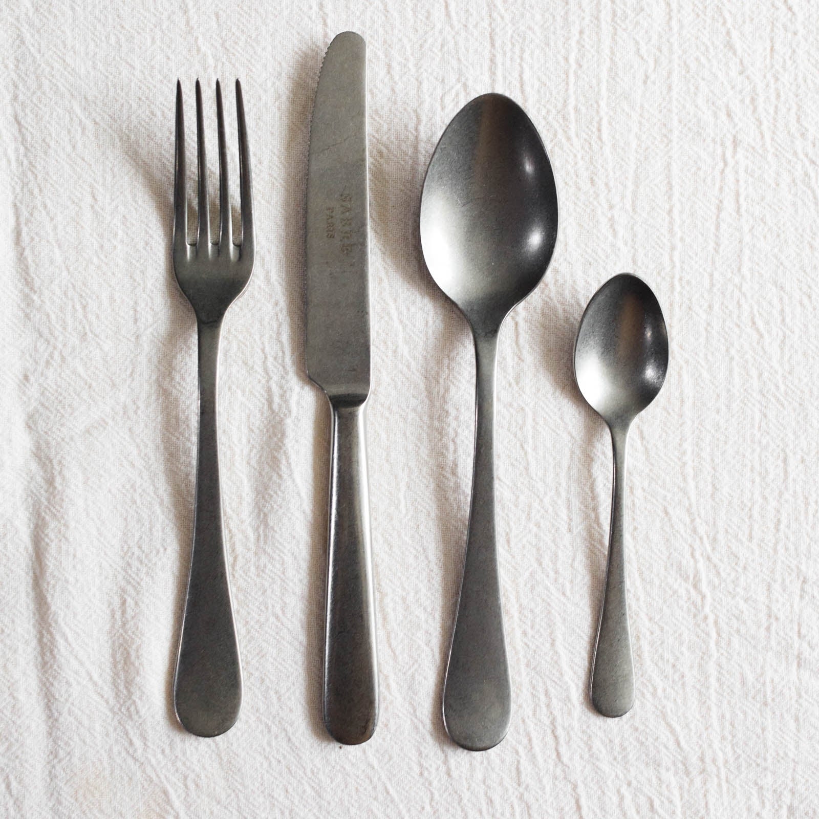 Marius, Inox - Set de 4 couverts de table