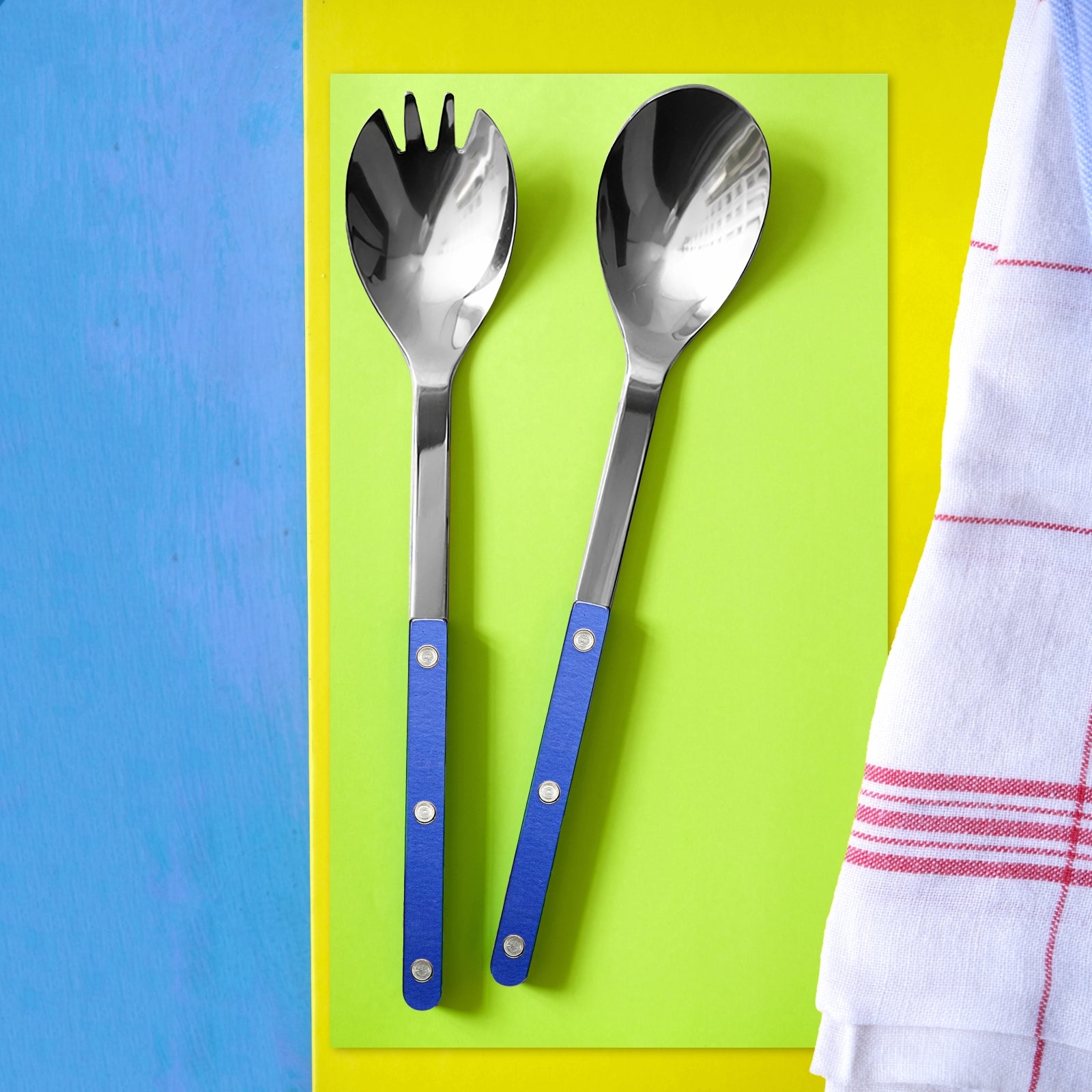 Bistrot Pearly, Lapis blue - Salad cutlery set