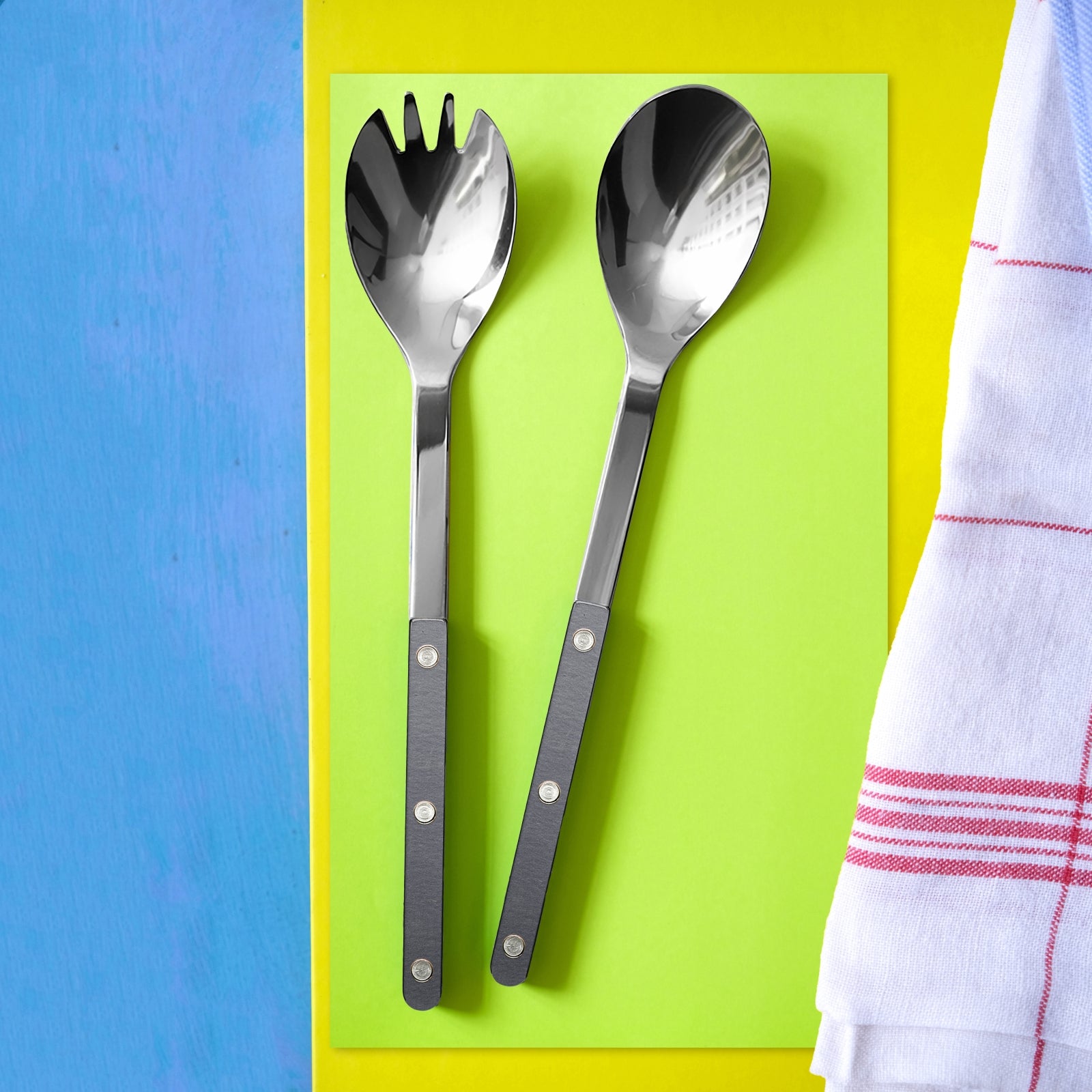 Bistrot Pearly, Dark grey - Salad cutlery set