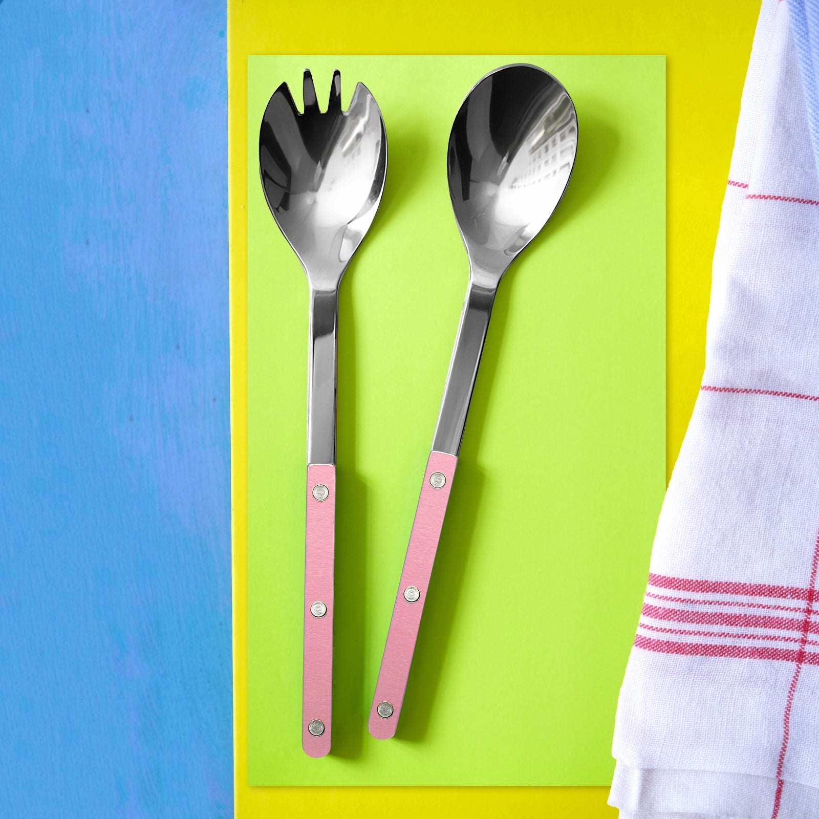 Bistrot Pearly, Soft pink - Salad cutlery set