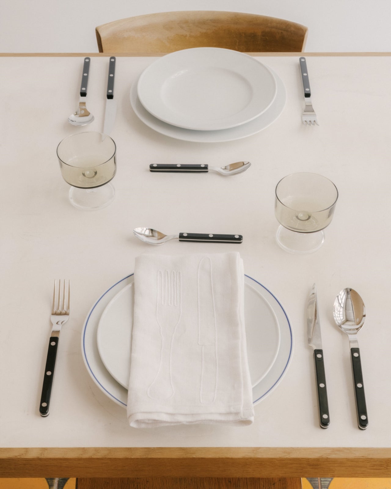 Bistrot Uni, Noir - Petite cuillère