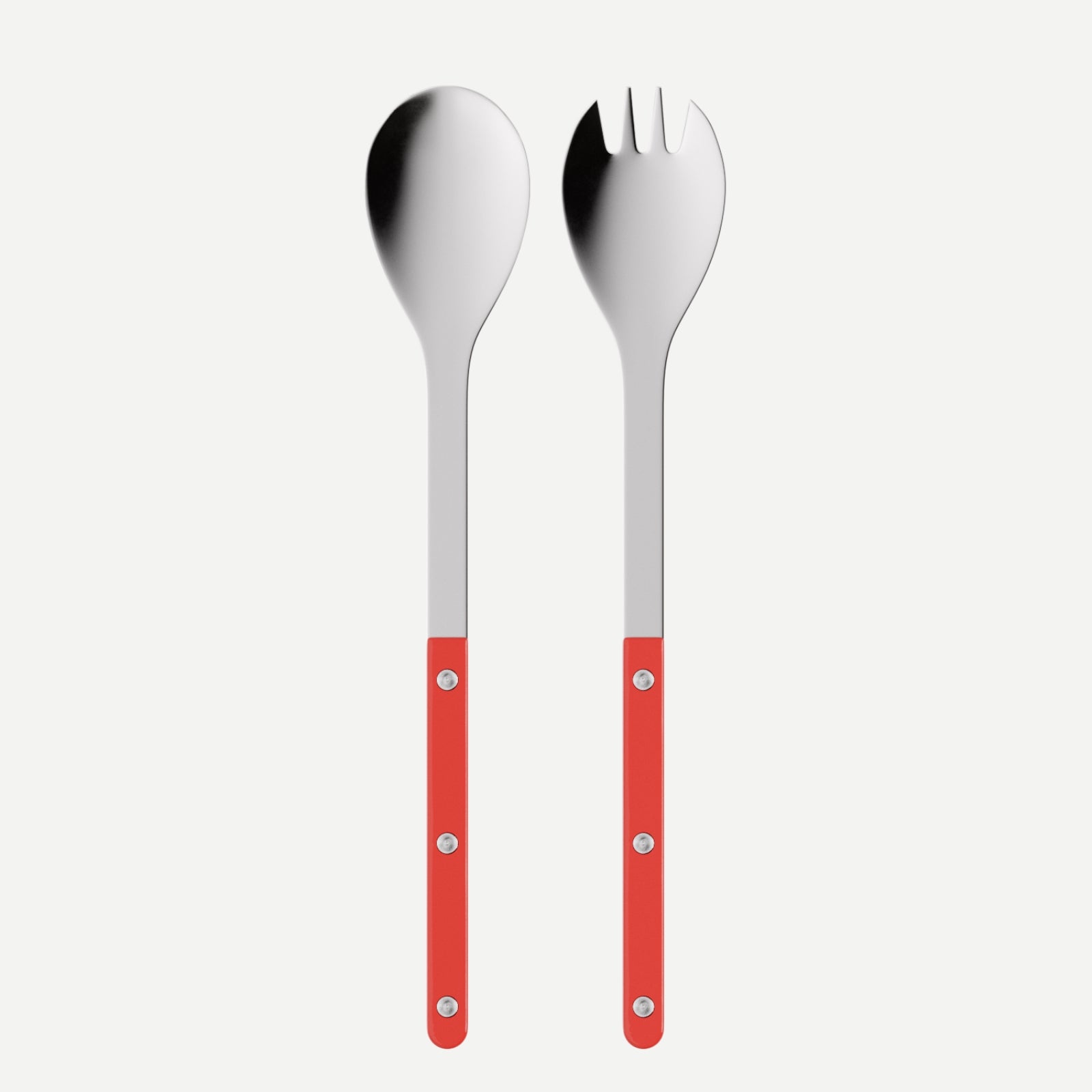 Bistrot Solid, Red - Salad cutlery set