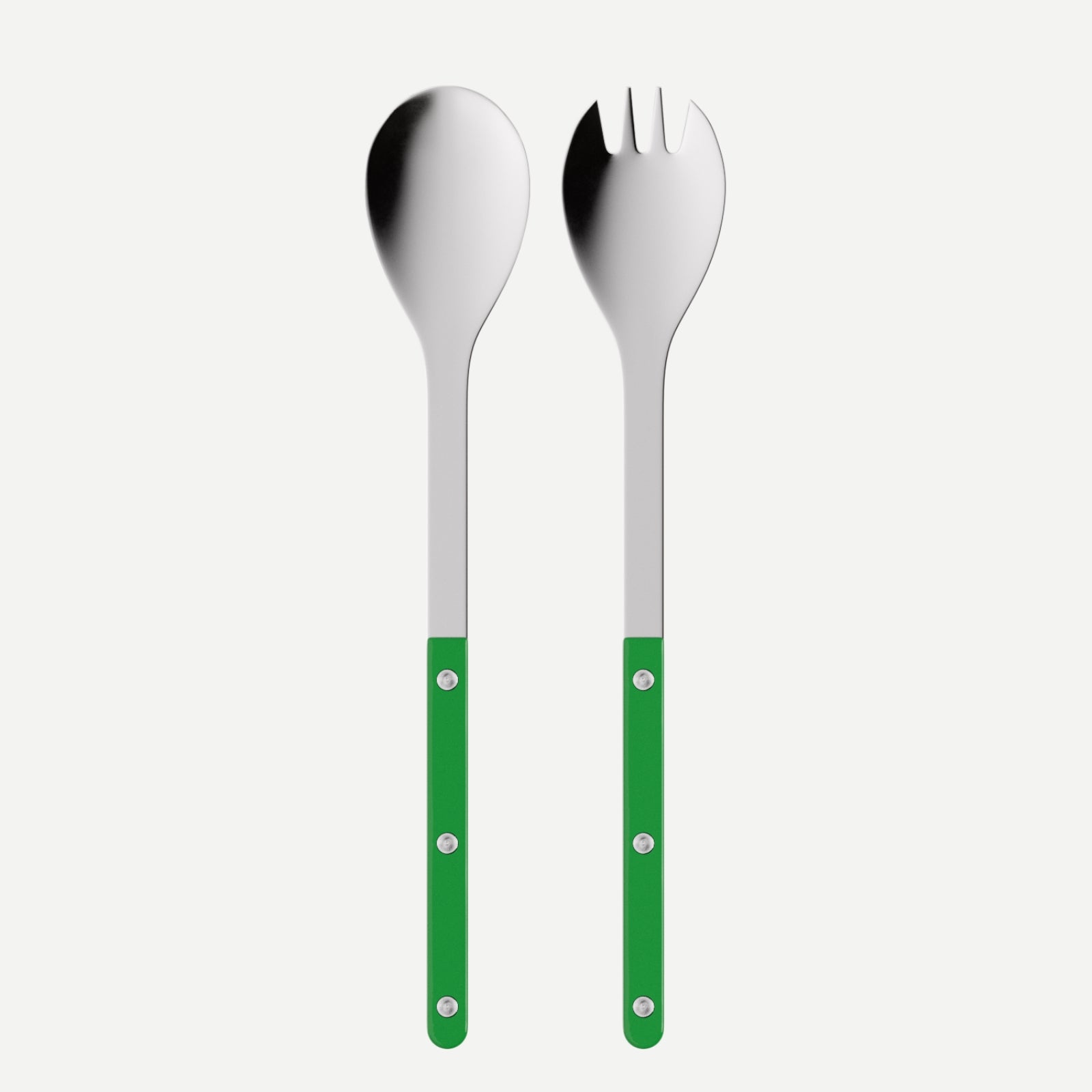 Bistrot Solid, Garden green - Salad cutlery set