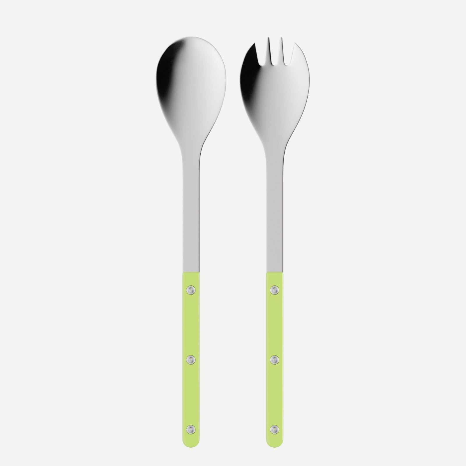 Bistrot Solid, Lime - Salad cutlery set