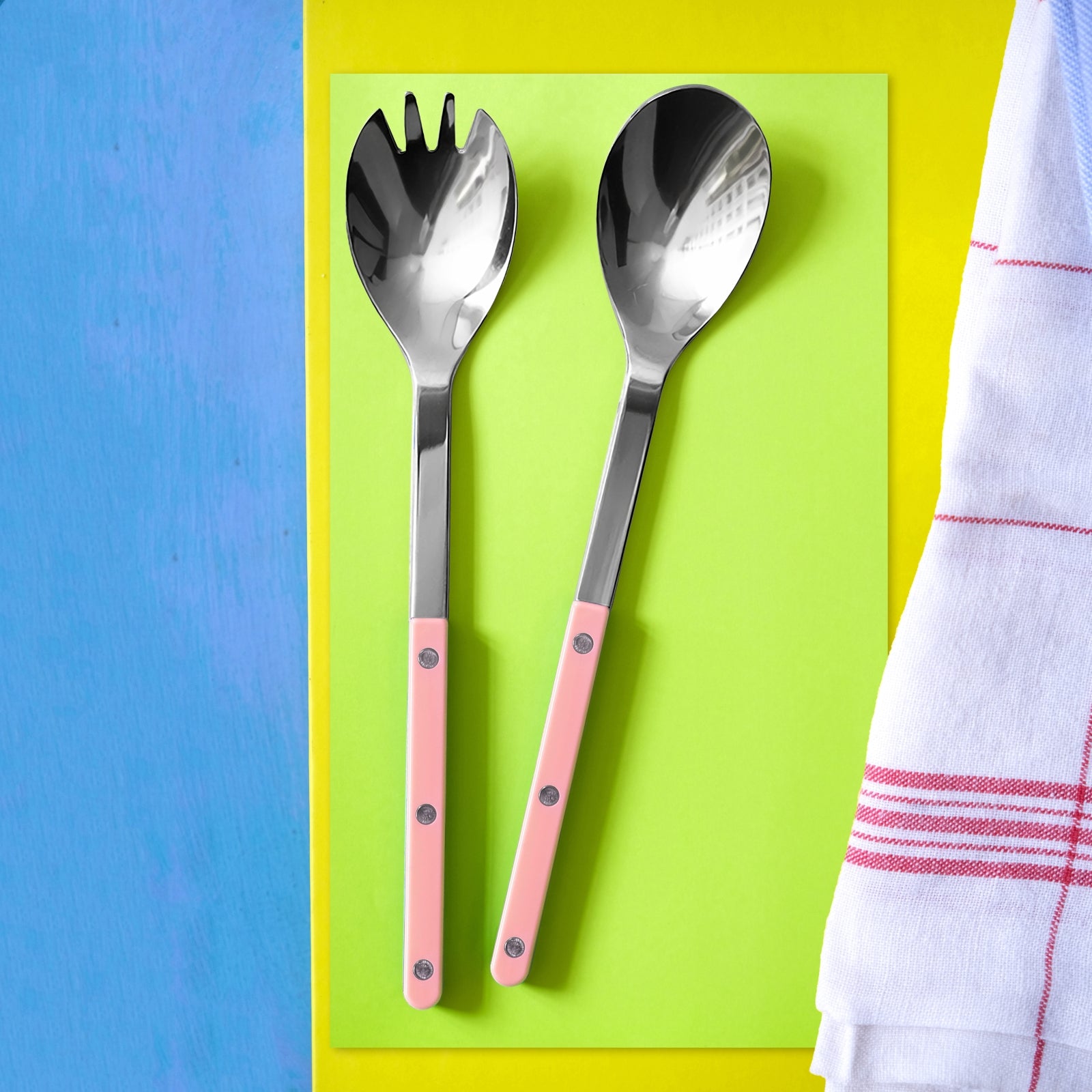 Bistrot Solid, Nude Pink - Salad cutlery set - Sabre Paris