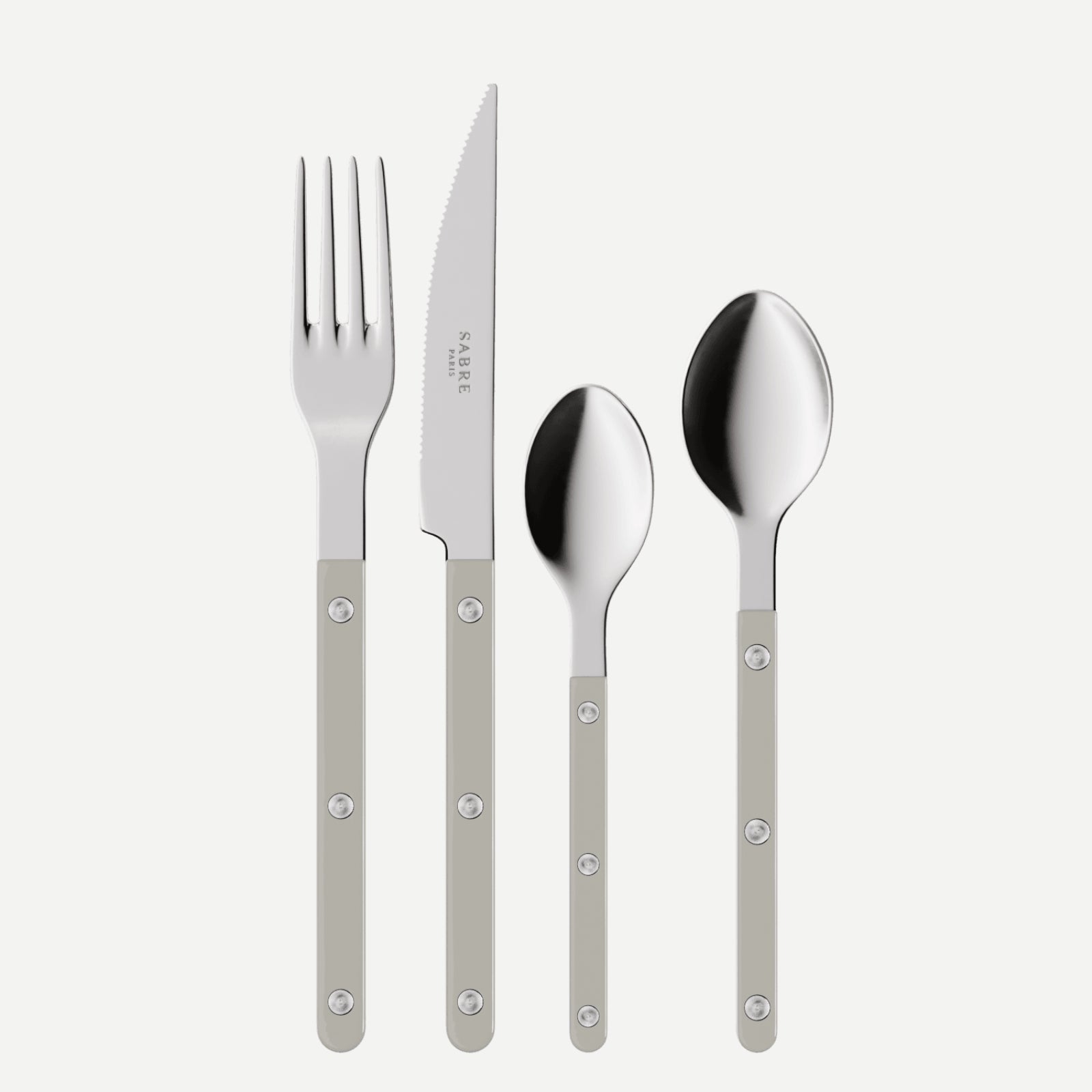 Bistrot Solid, Grey - 4 pieces cutlery set