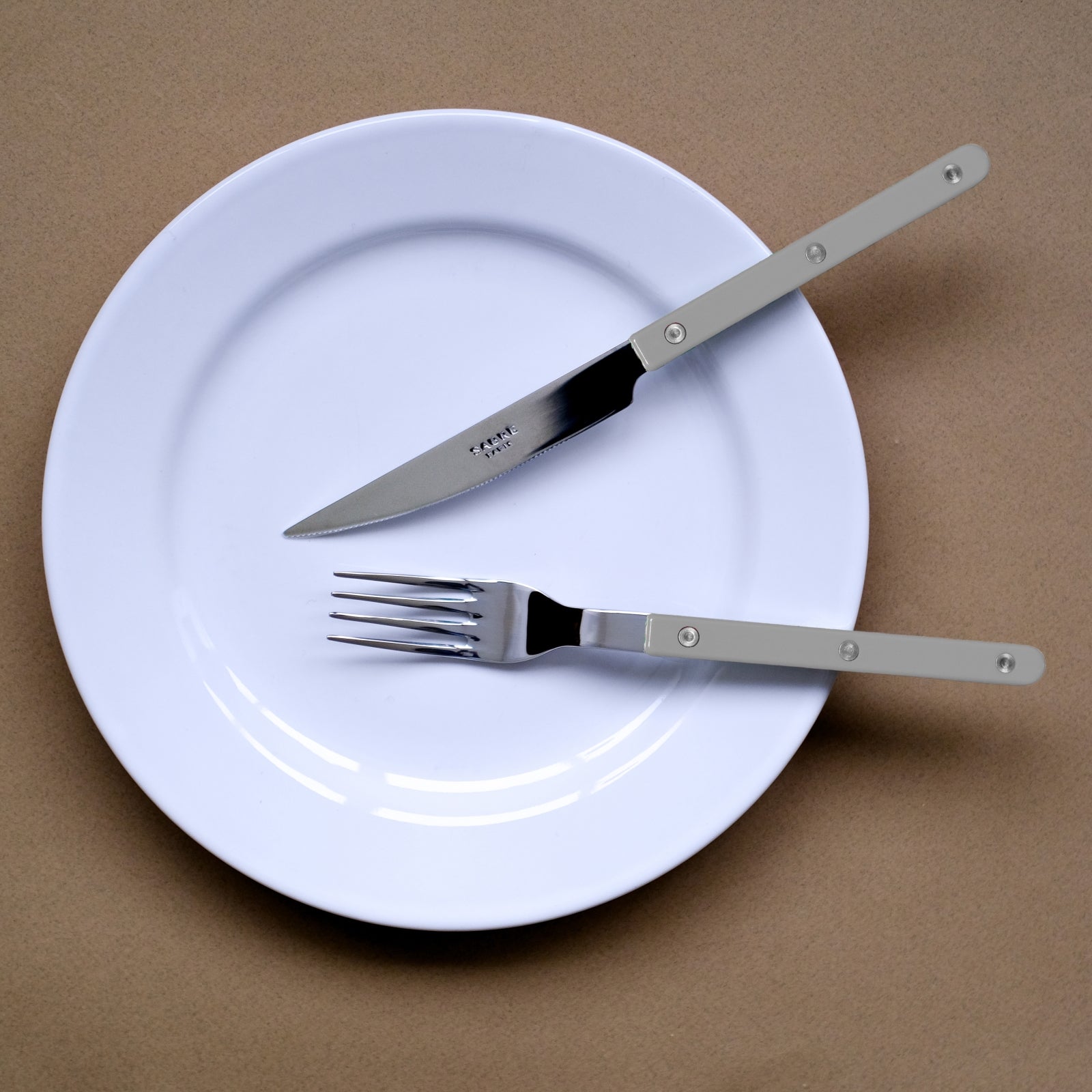 Bistrot Solid, Grey - 4 pieces cutlery set