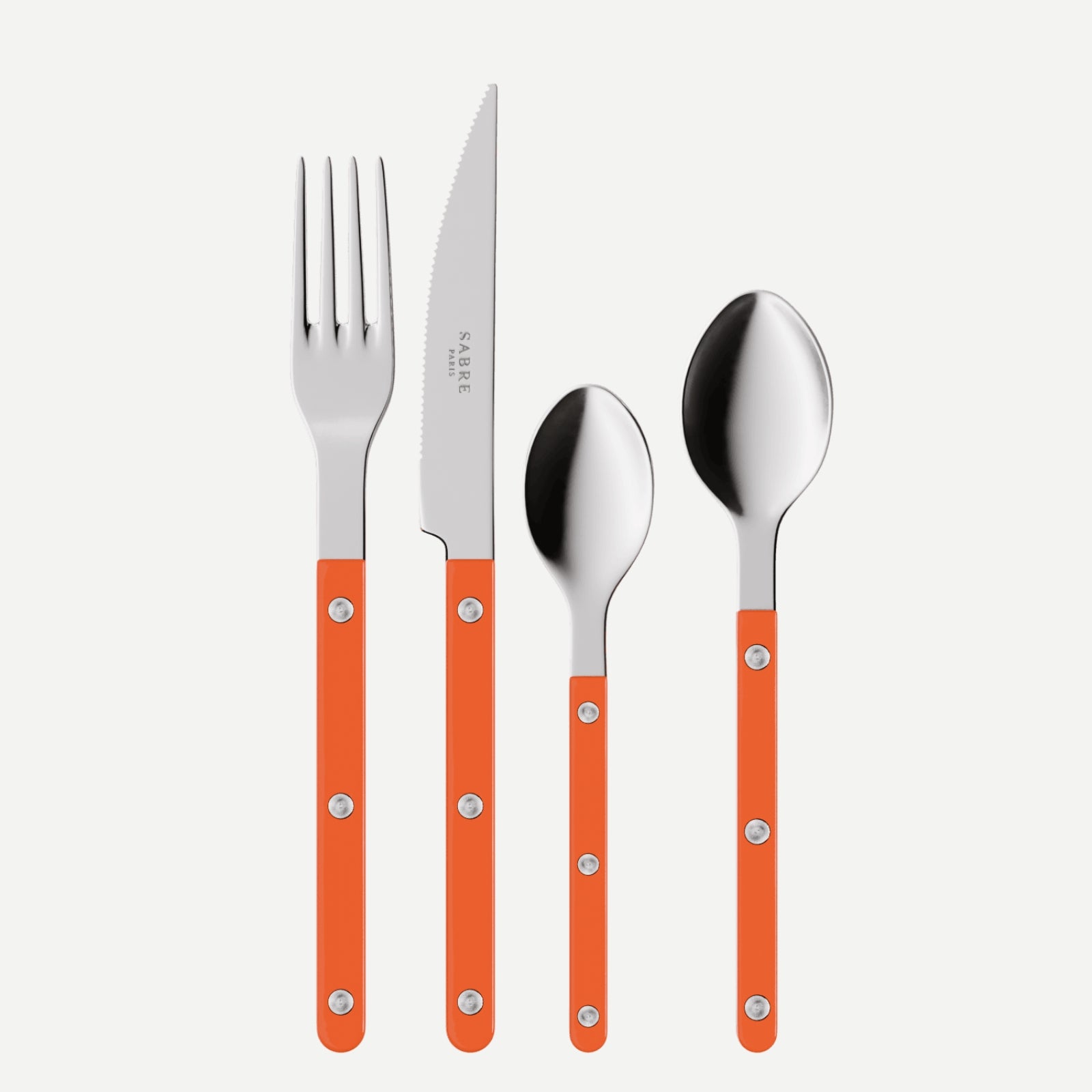 Bistrot Effen, Oranje - 4-delig bestekset