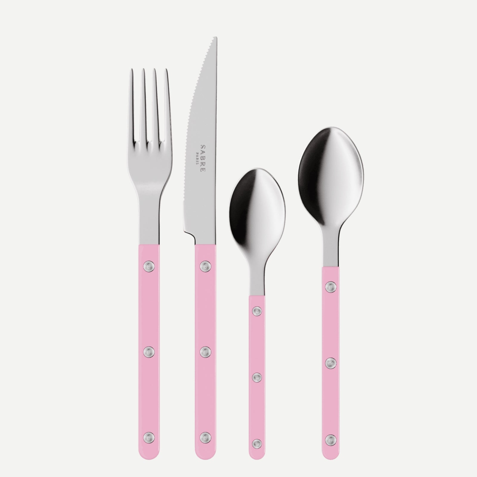 Bistrot Solid, Pink - 4 pieces cutlery set