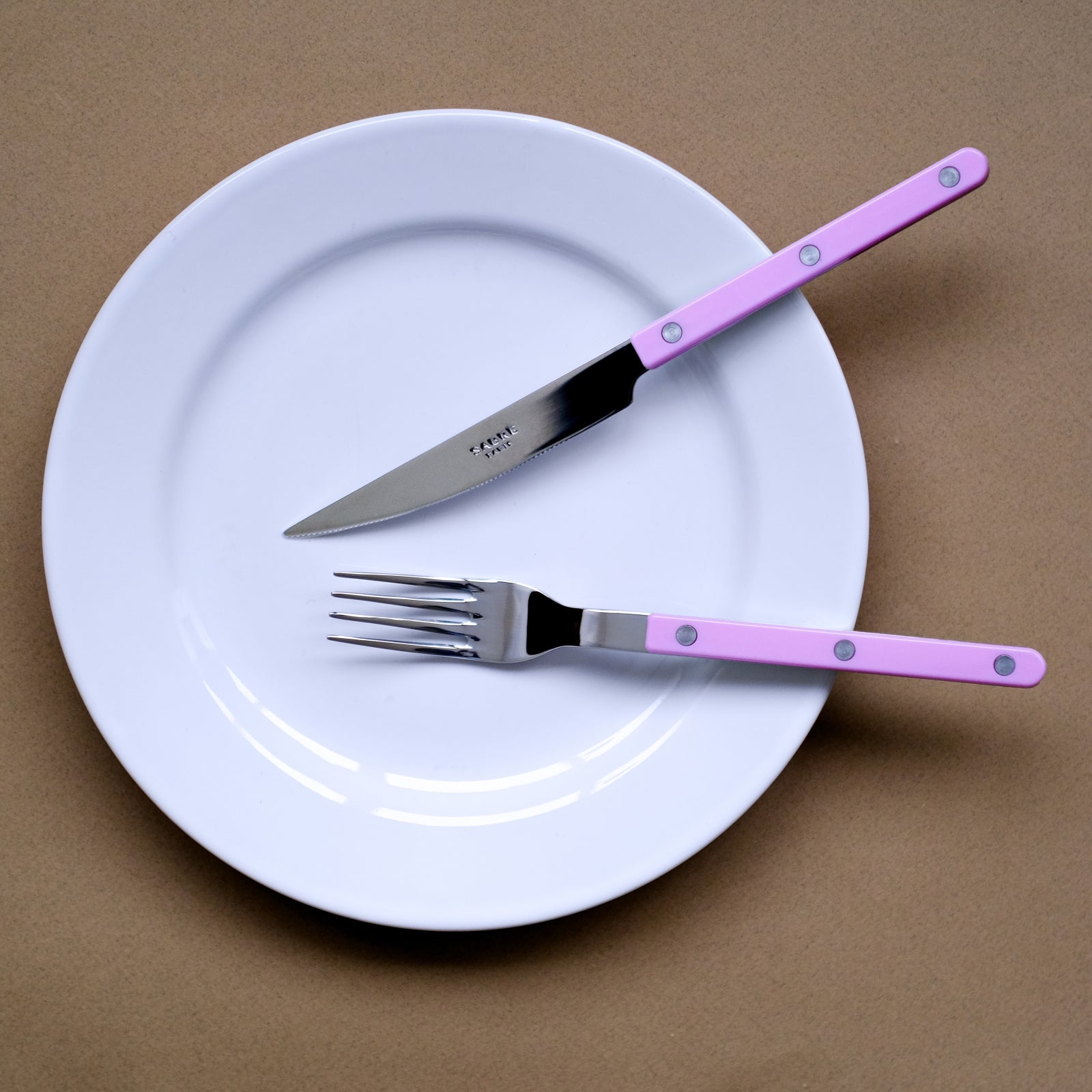 Bistrot Solid, Pink - 4 pieces cutlery set
