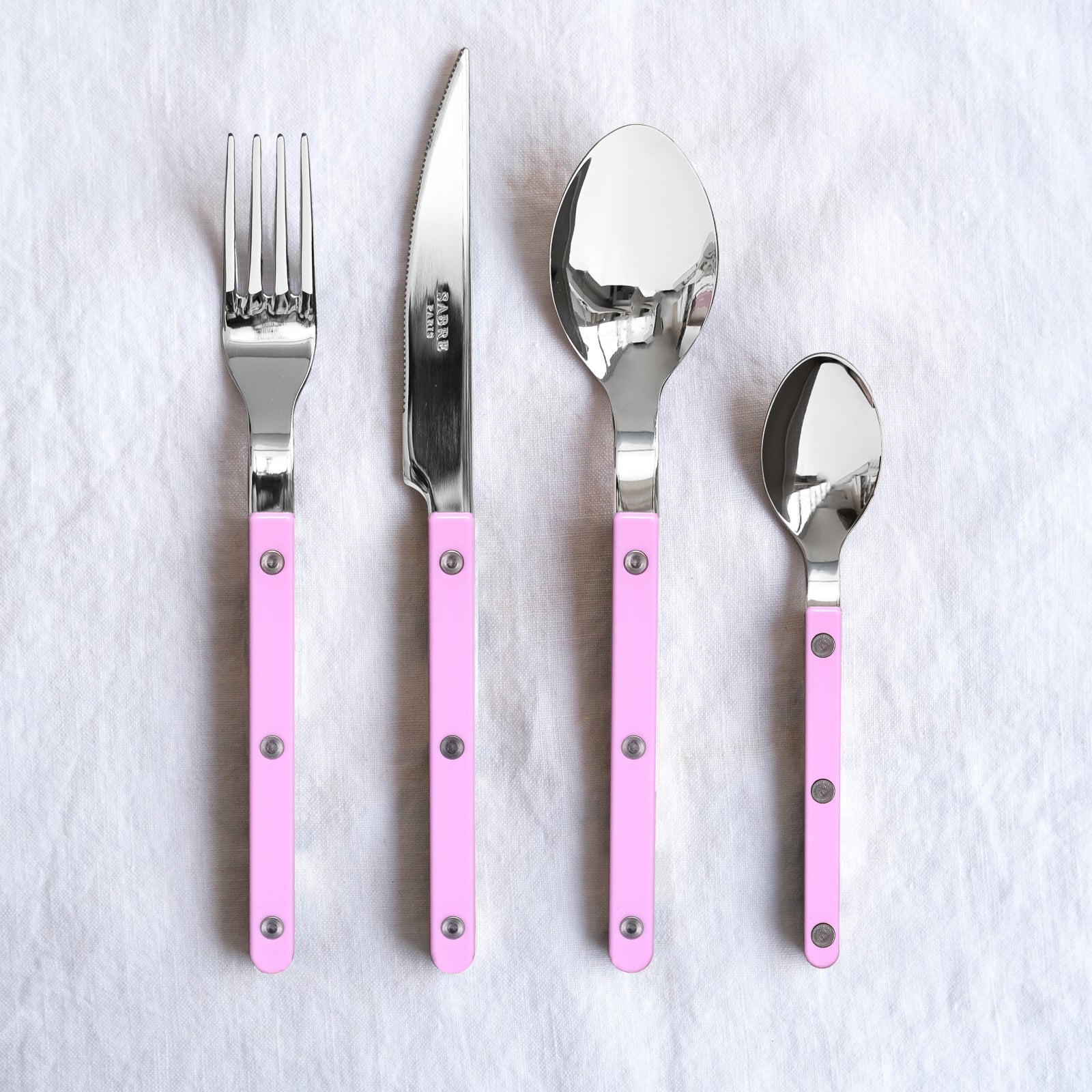 Bistrot Solid, Pink - 4 pieces cutlery set