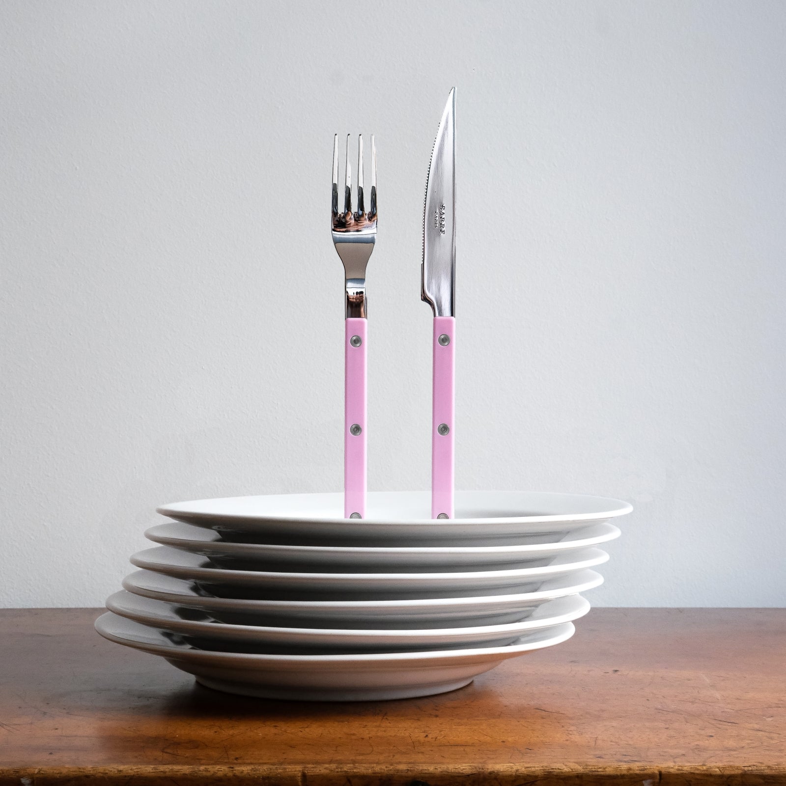 Bistrot Solid, Pink - 4 pieces cutlery set