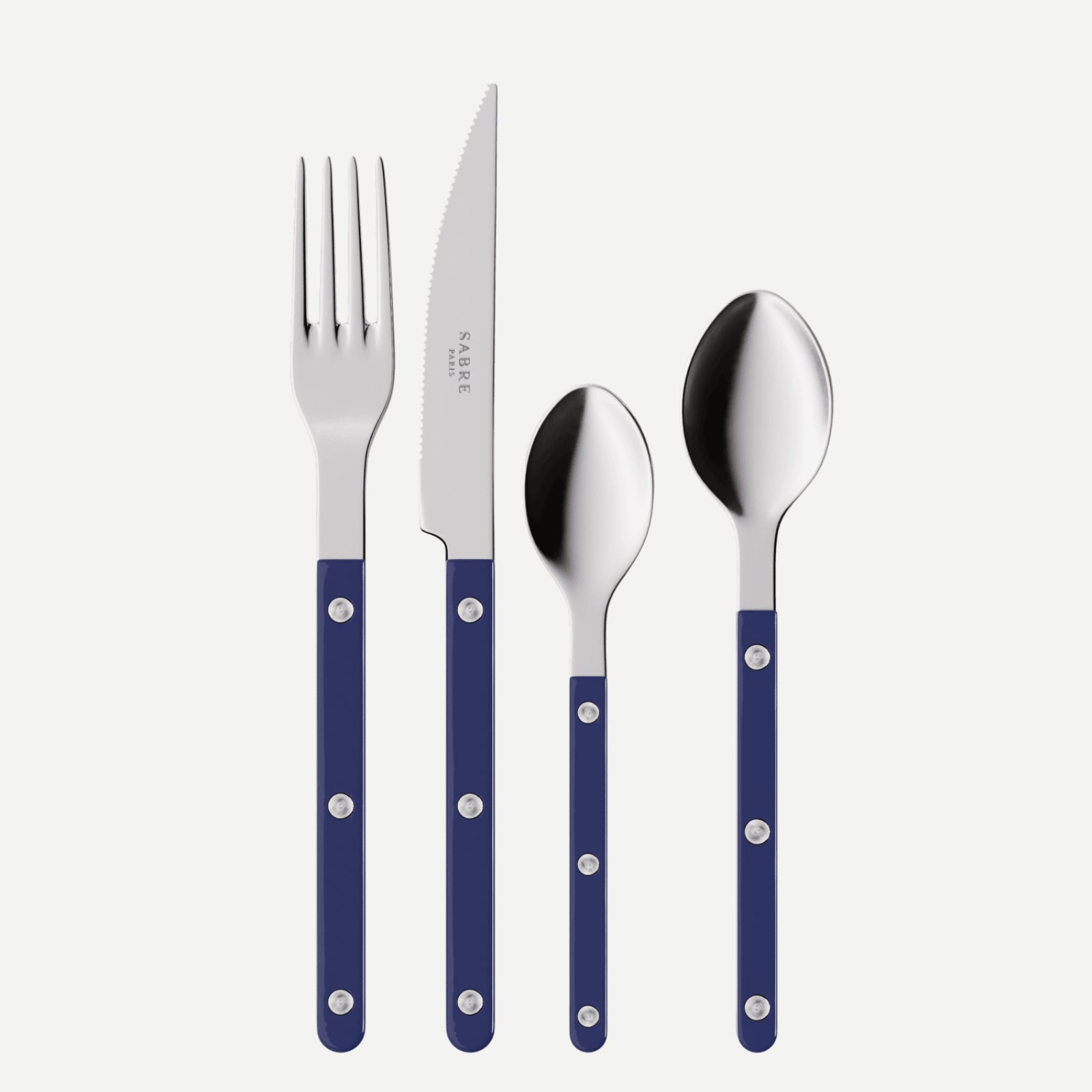 Bistrot Solid, Navy blue - 4 pieces cutlery set
