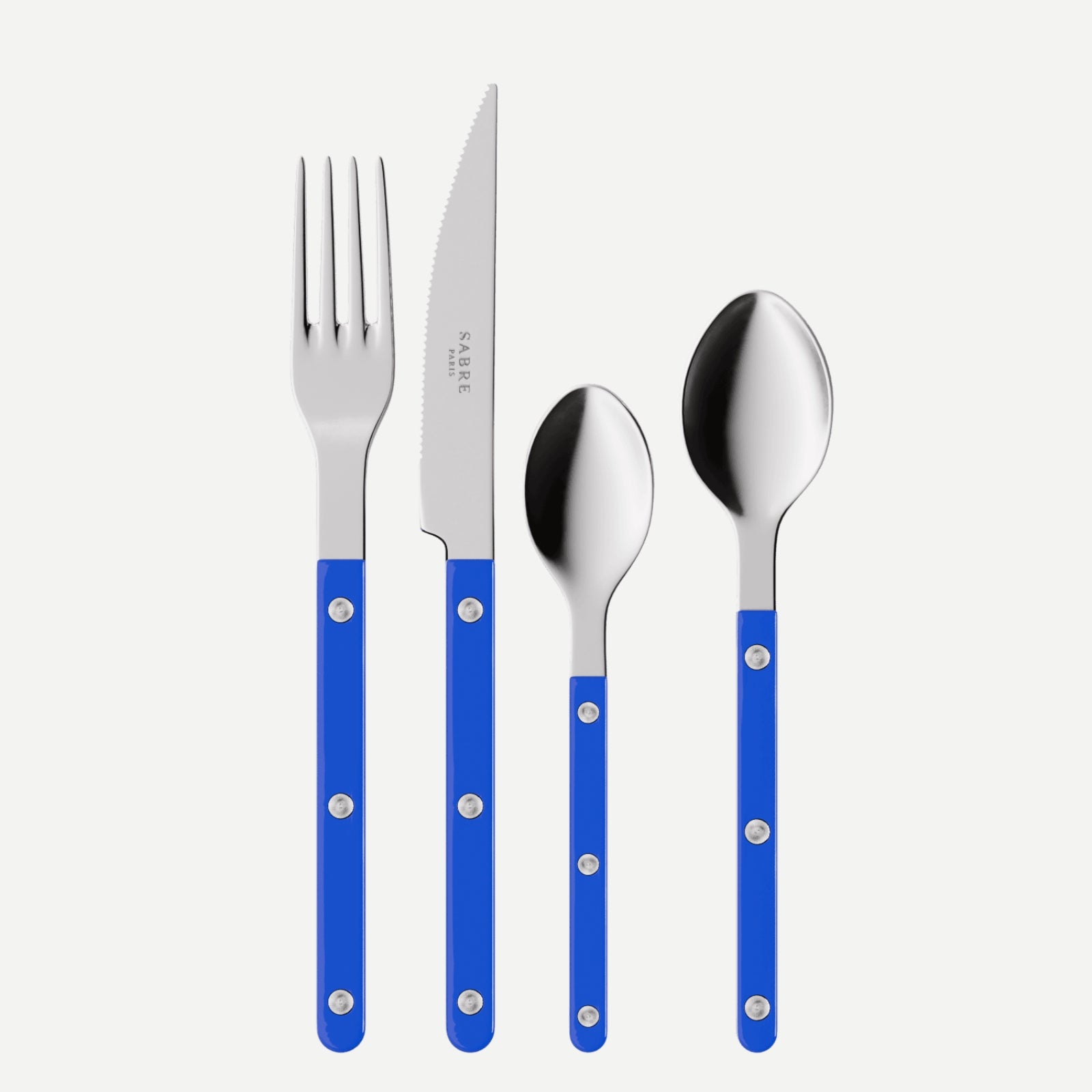 Bistrot Uni, Bleu outremer - Set de 4 couverts de table