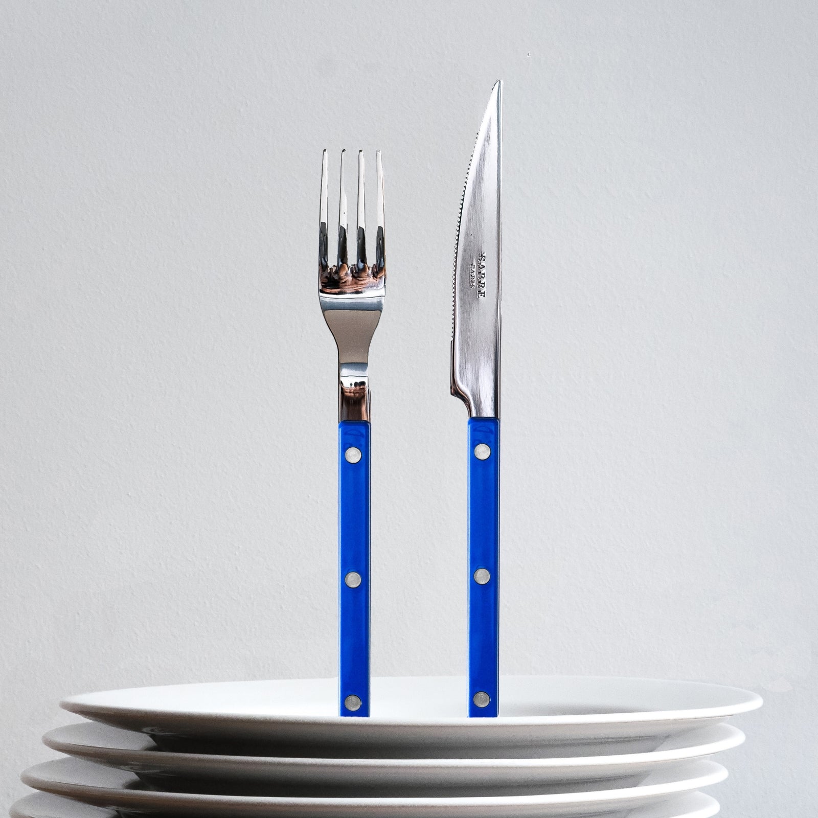 Bistrot Uni, Bleu outremer - Set de 4 couverts de table