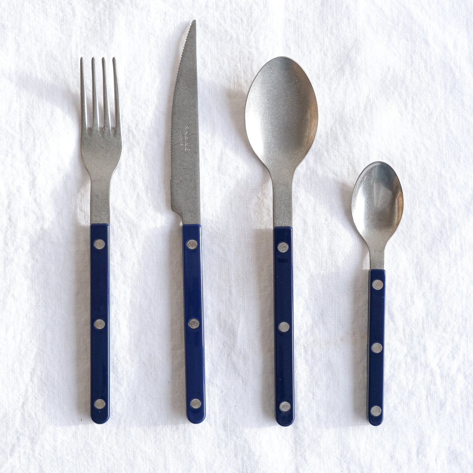 Bistrot Vintage Uni, Bleu marine - Couteau de table