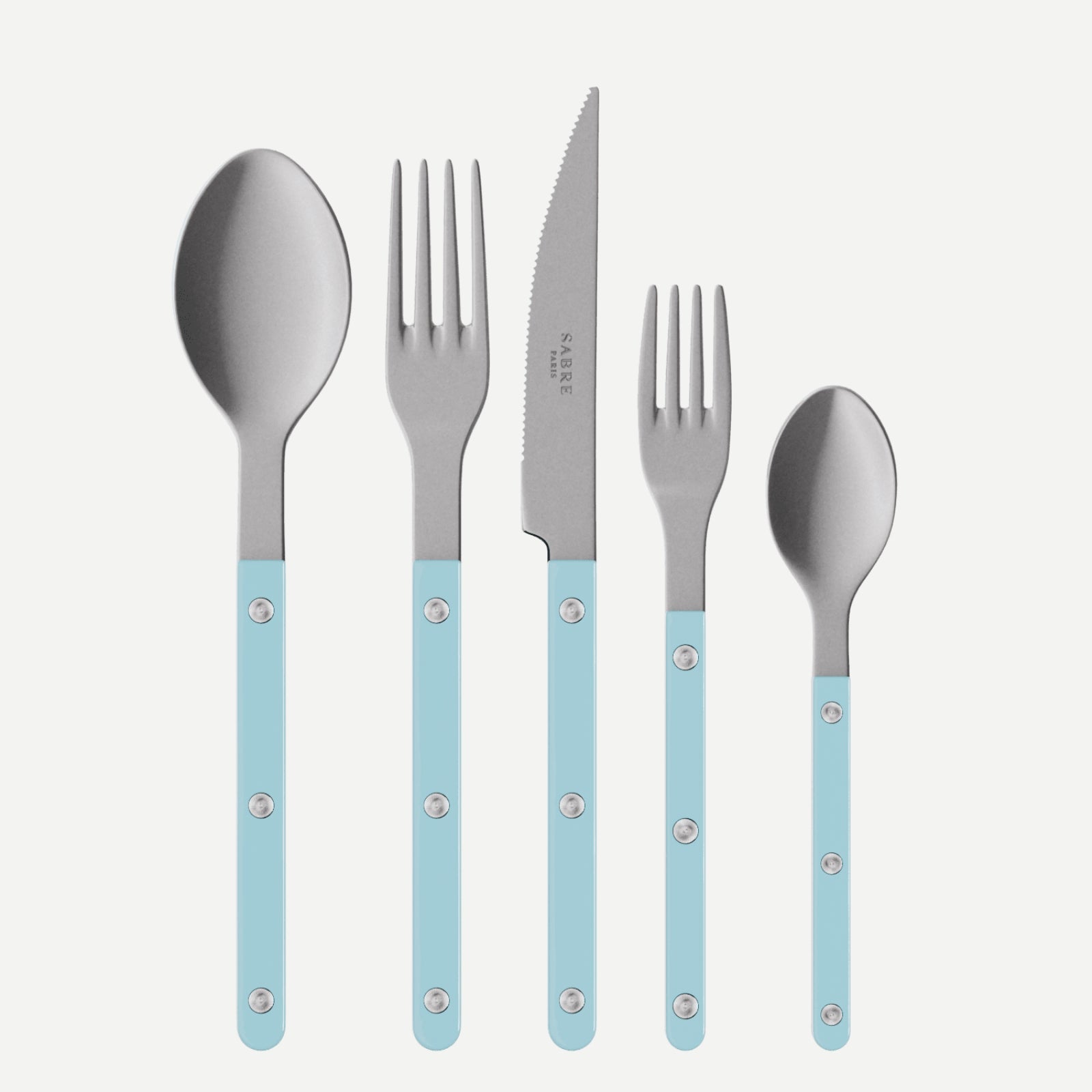 Bistrot Vintage Uni, Bleu pastel