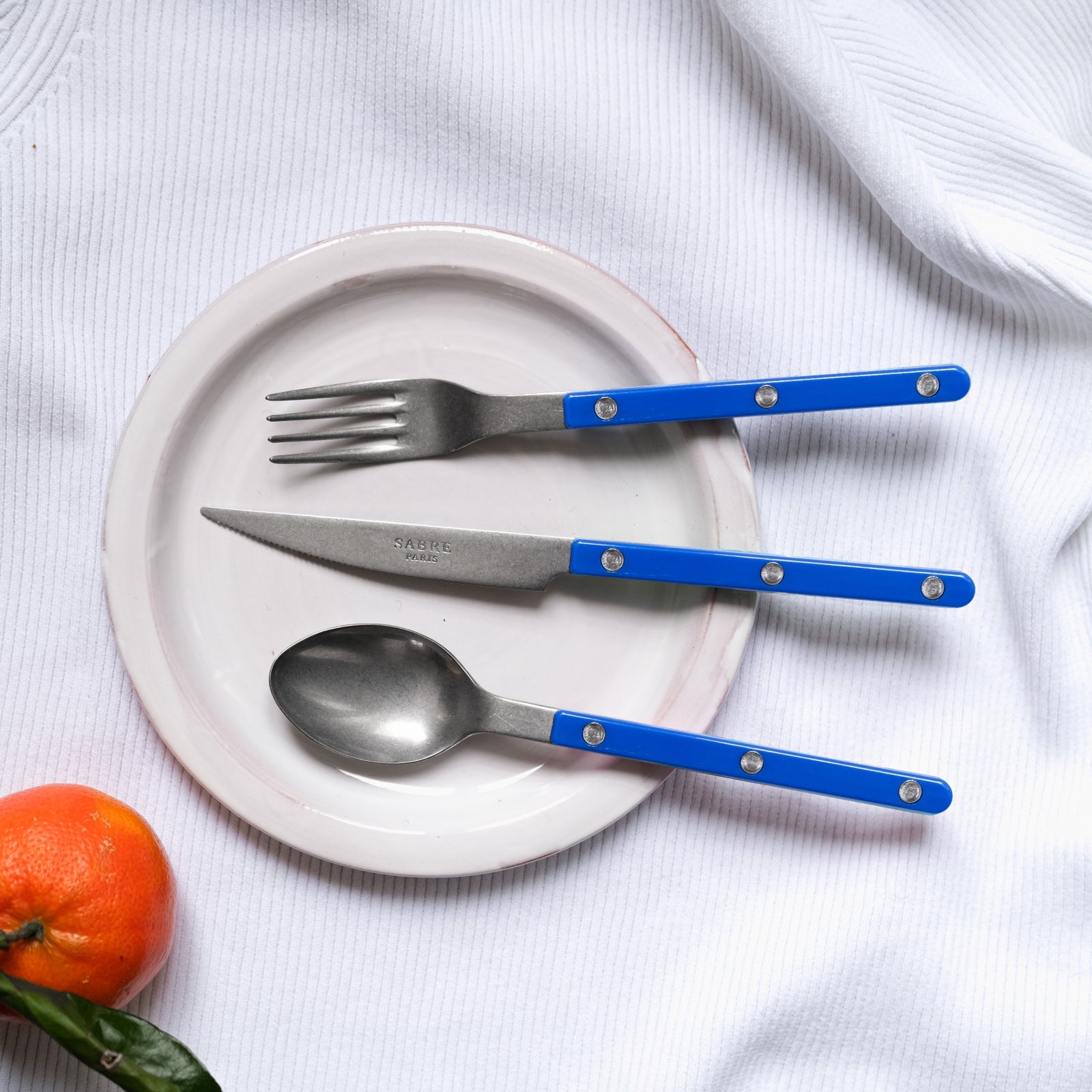 Bistrot Vintage Uni, Bleu outremer