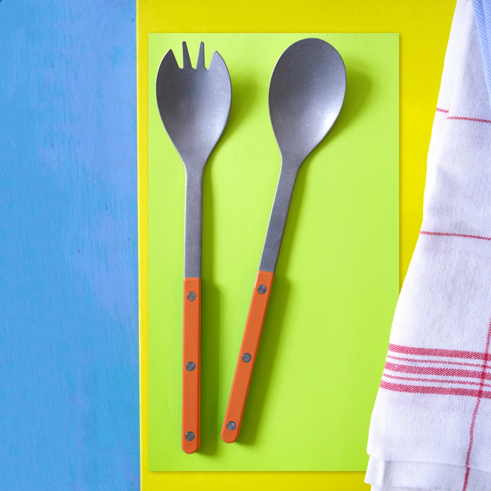 Bistrot Vintage Solid, Orange - Salad cutlery set