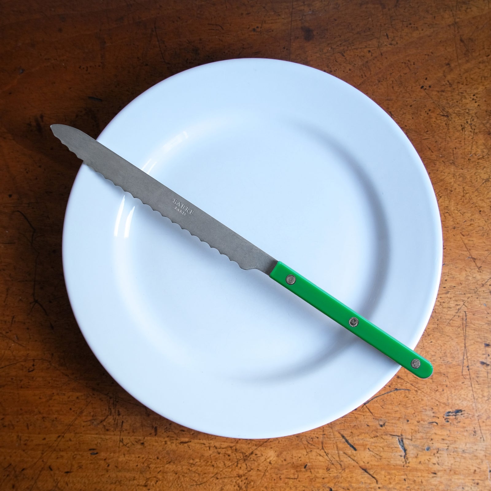 Bistrot Vintage Solid, Garden green - Bread knife