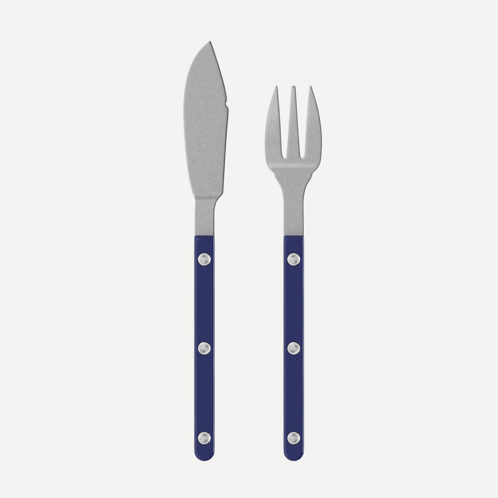 Bistrot Vintage Uni,Bleu marine