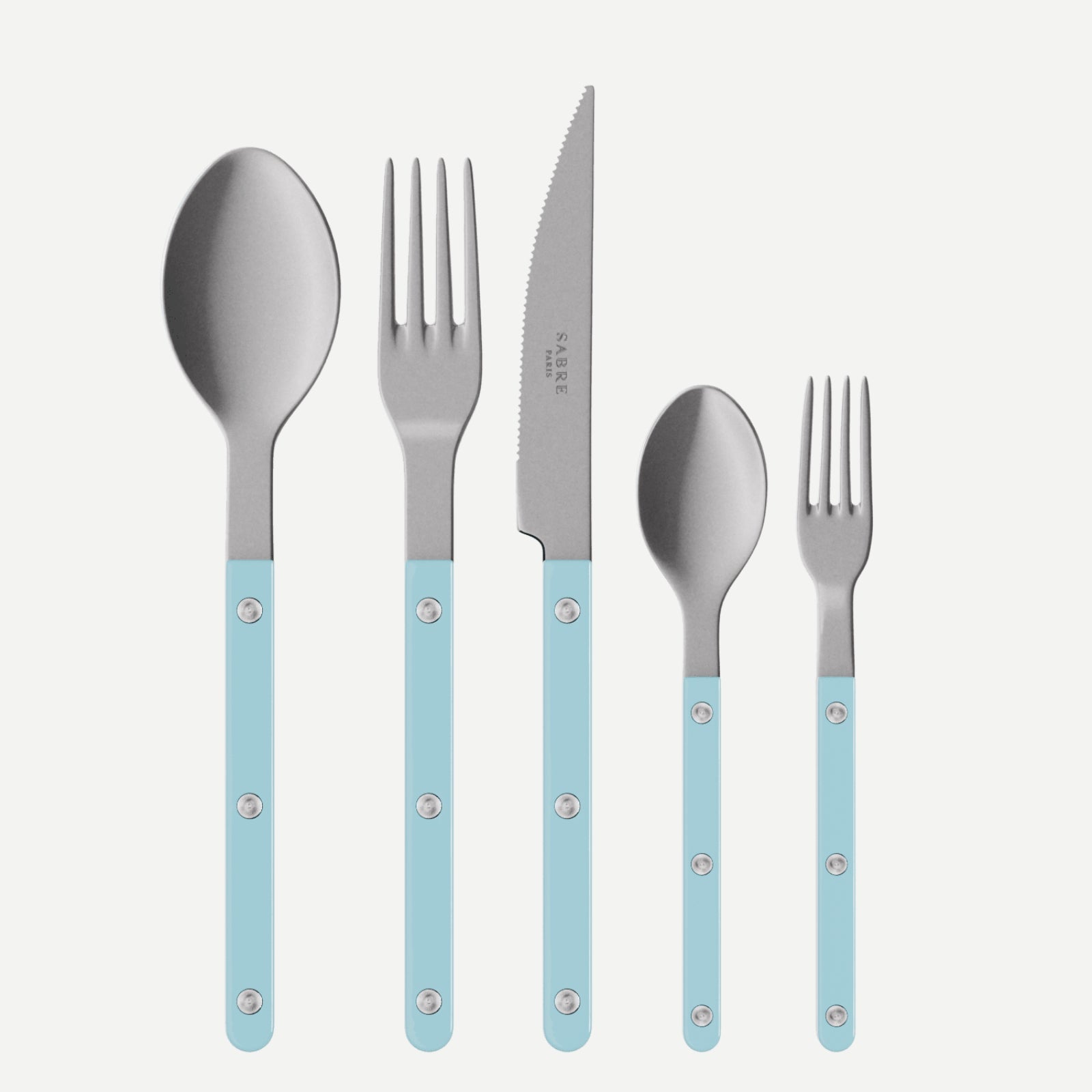 Bistrot Vintage Uni, Bleu pastel