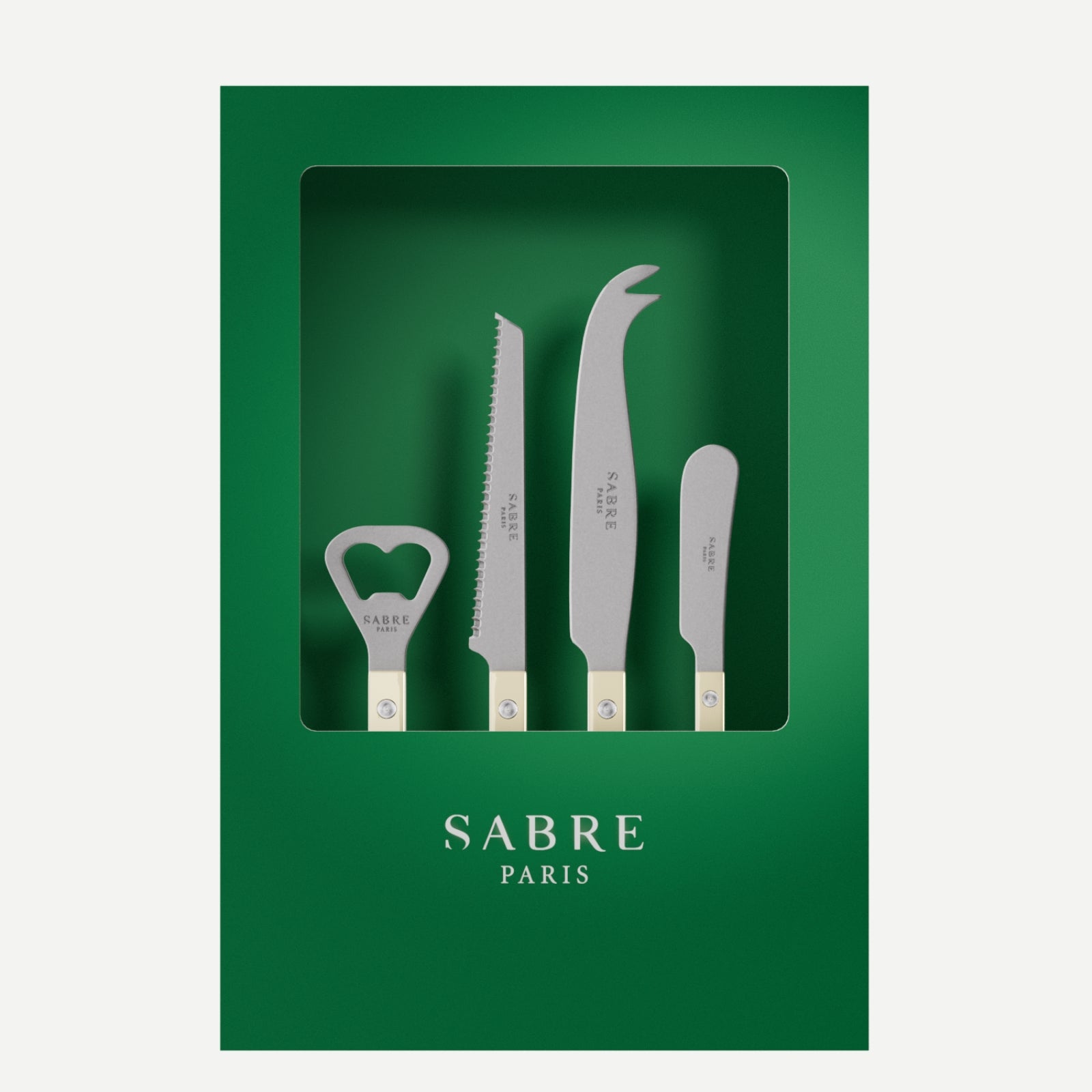 Bistrot Vintage Uni, Ivoire - Coffret Set Apéro