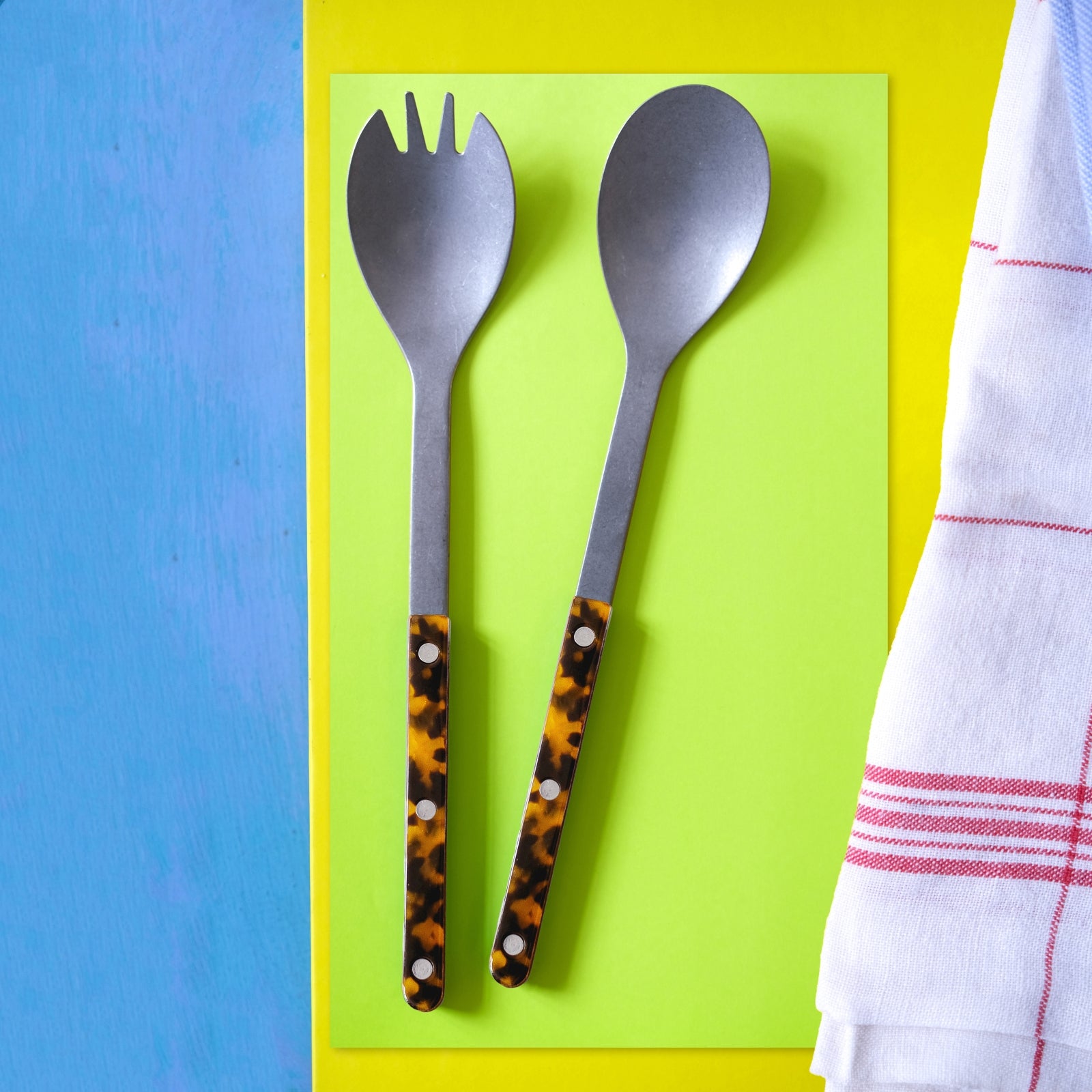 Bistrot Vintage Tortue, Effet Écaille - Couverts à salade