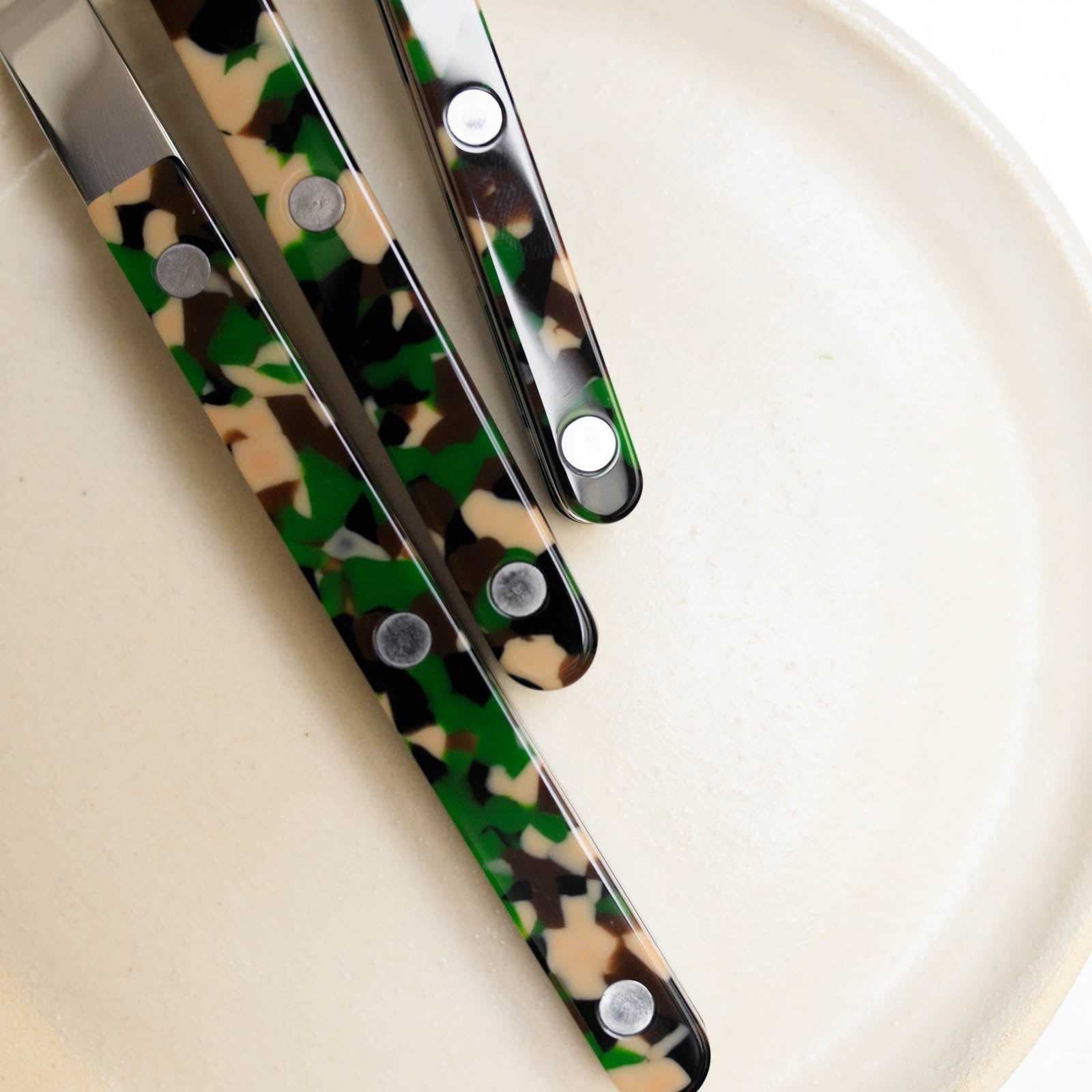Bistrot Camouflage, Camouflage - 4 pieces cutlery set
