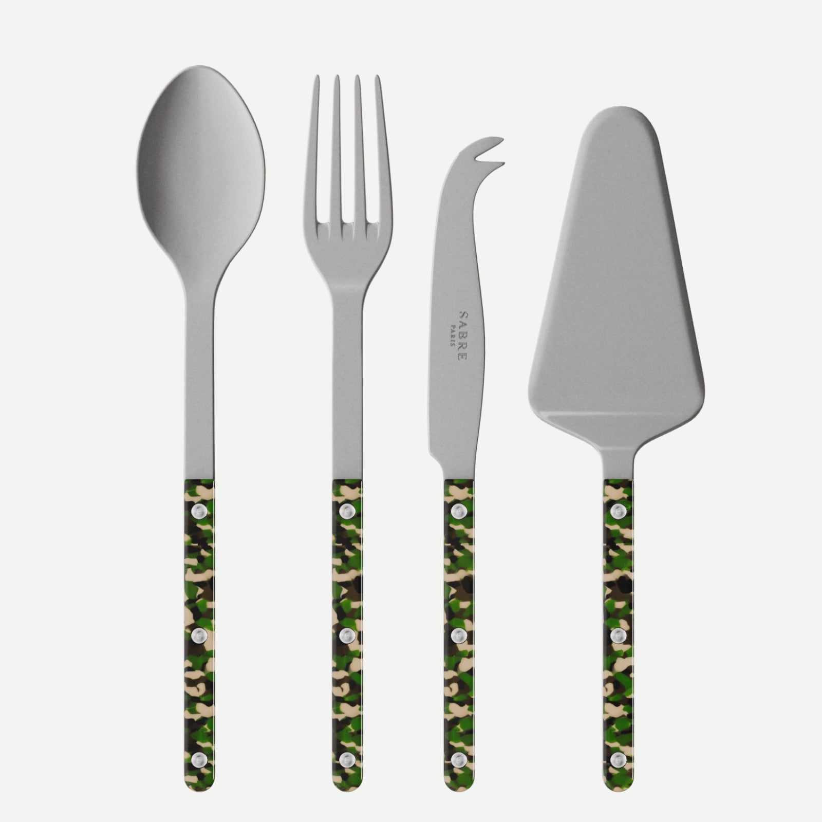 Bistrot Vintage Camouflage, Camouflage - Set Les Essentiels Bistrot - ensemble de 4 couverts de service