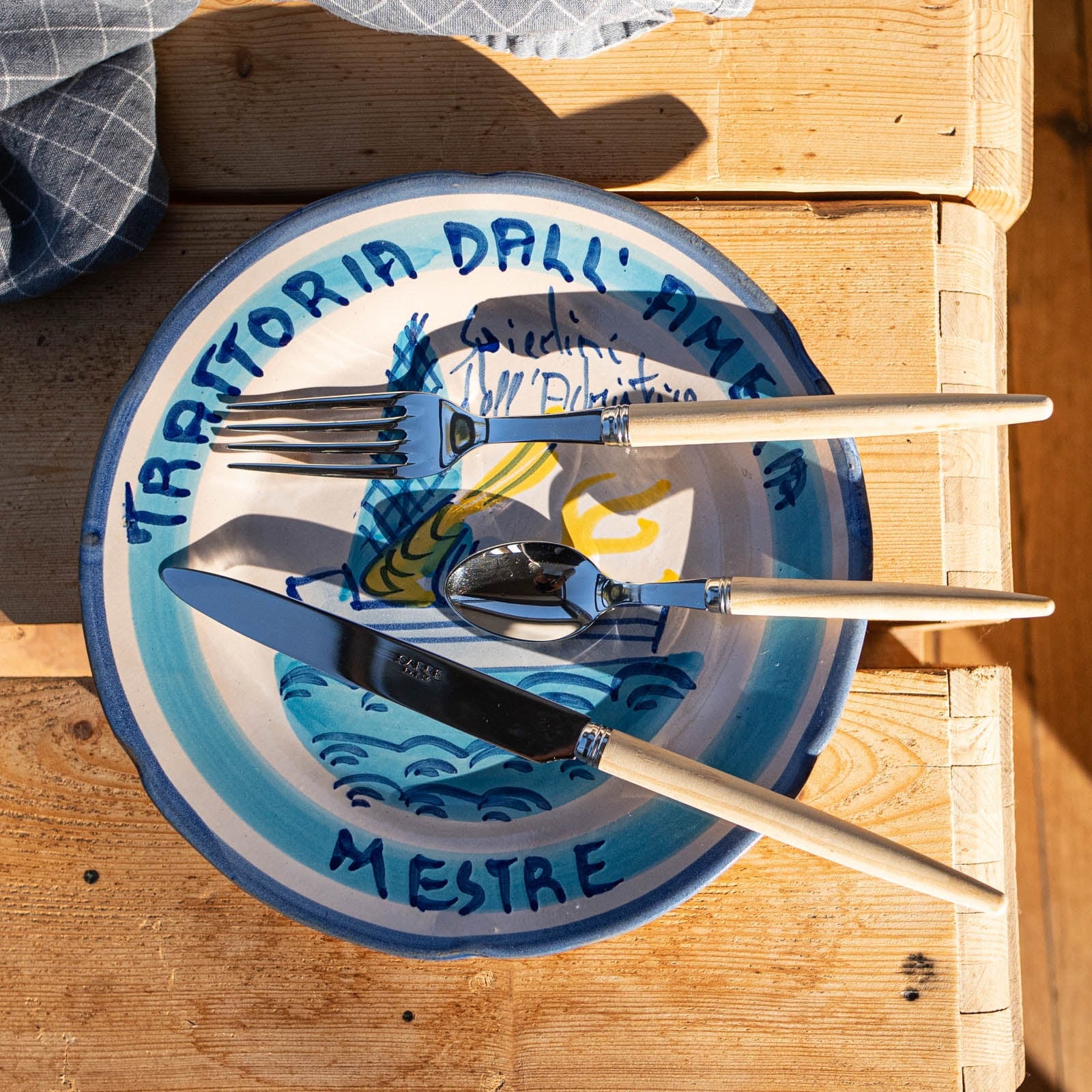 Jonc, Bois clair - Couteau de table