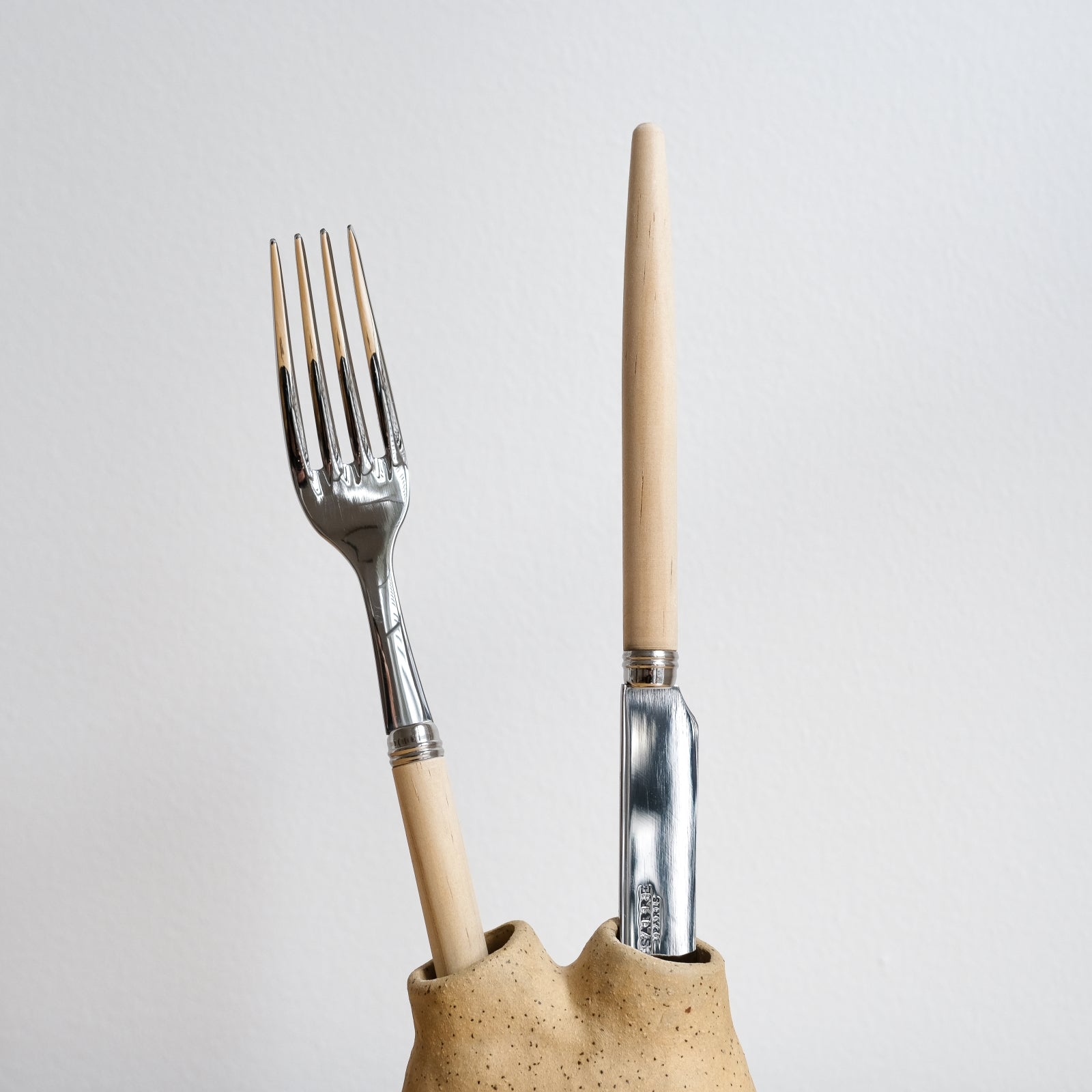 Jonc, Bois clair - Set de 4 couverts de table