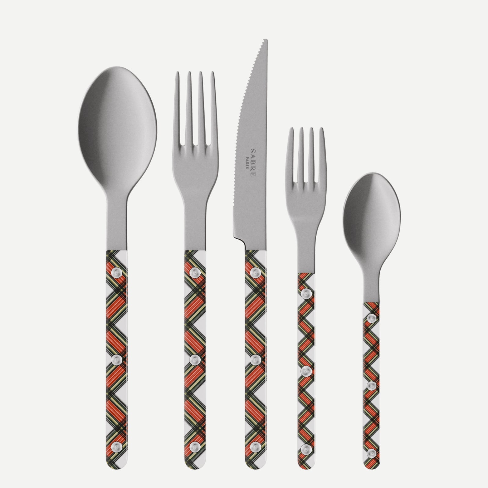 Bistrot Vintage Tartan, Blanc