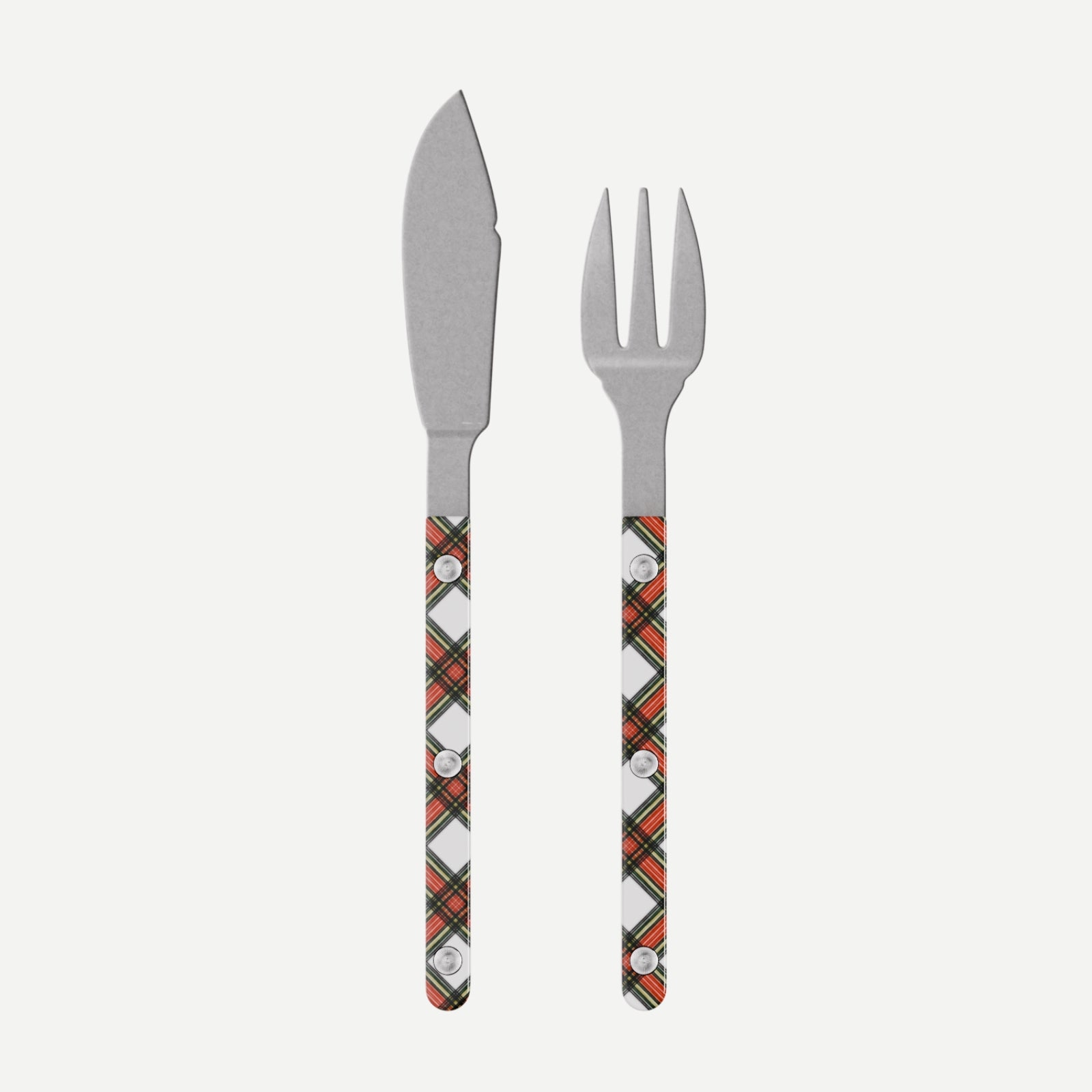 Bistrot Vintage Tartan, Blanc